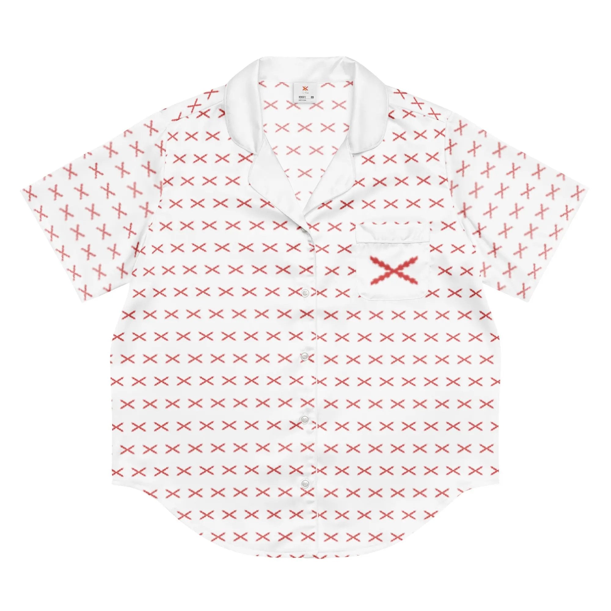 Comprar Camiseta de pijama de manga corta Cruz de Borgoña con ribete La Flamenca de Borgoña Bandera España