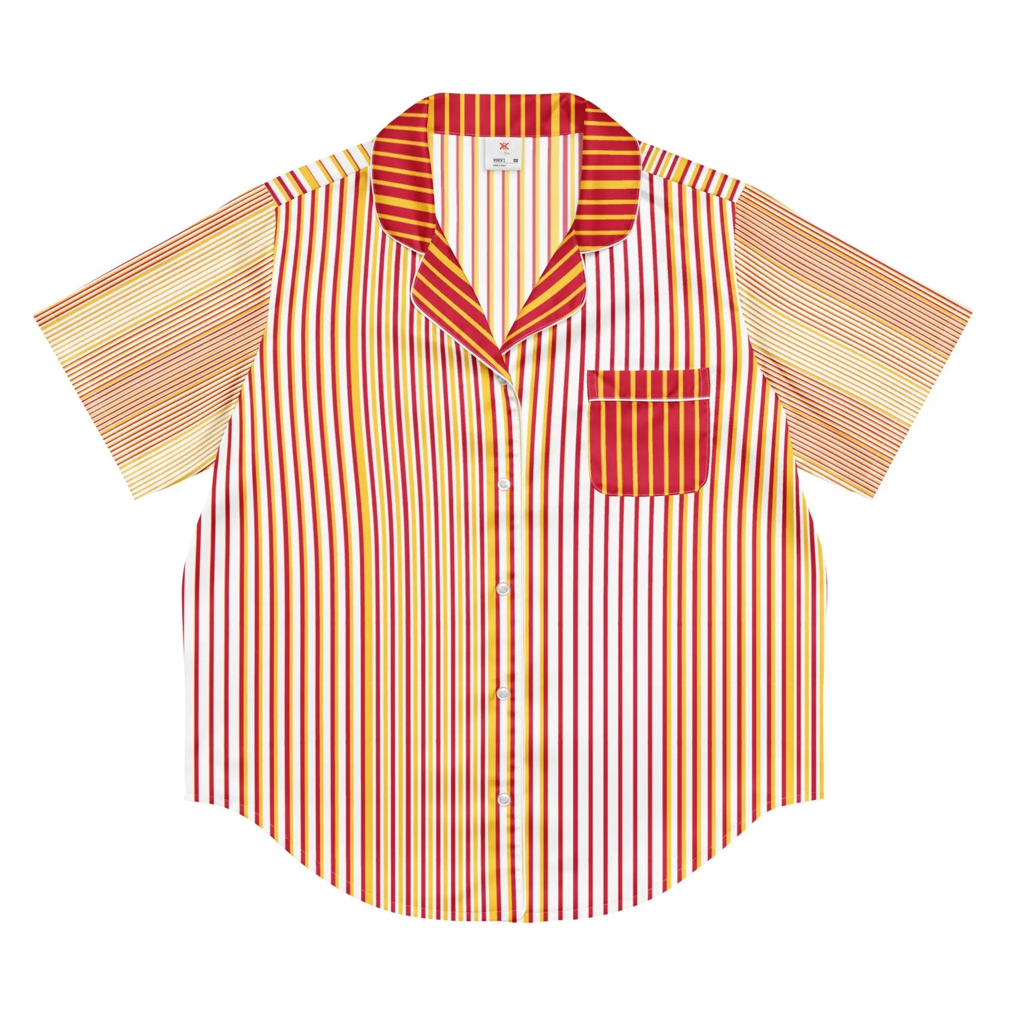 Comprar Camiseta de pijama de manga corta Líneas La Flamenca de Borgoña Bandera España