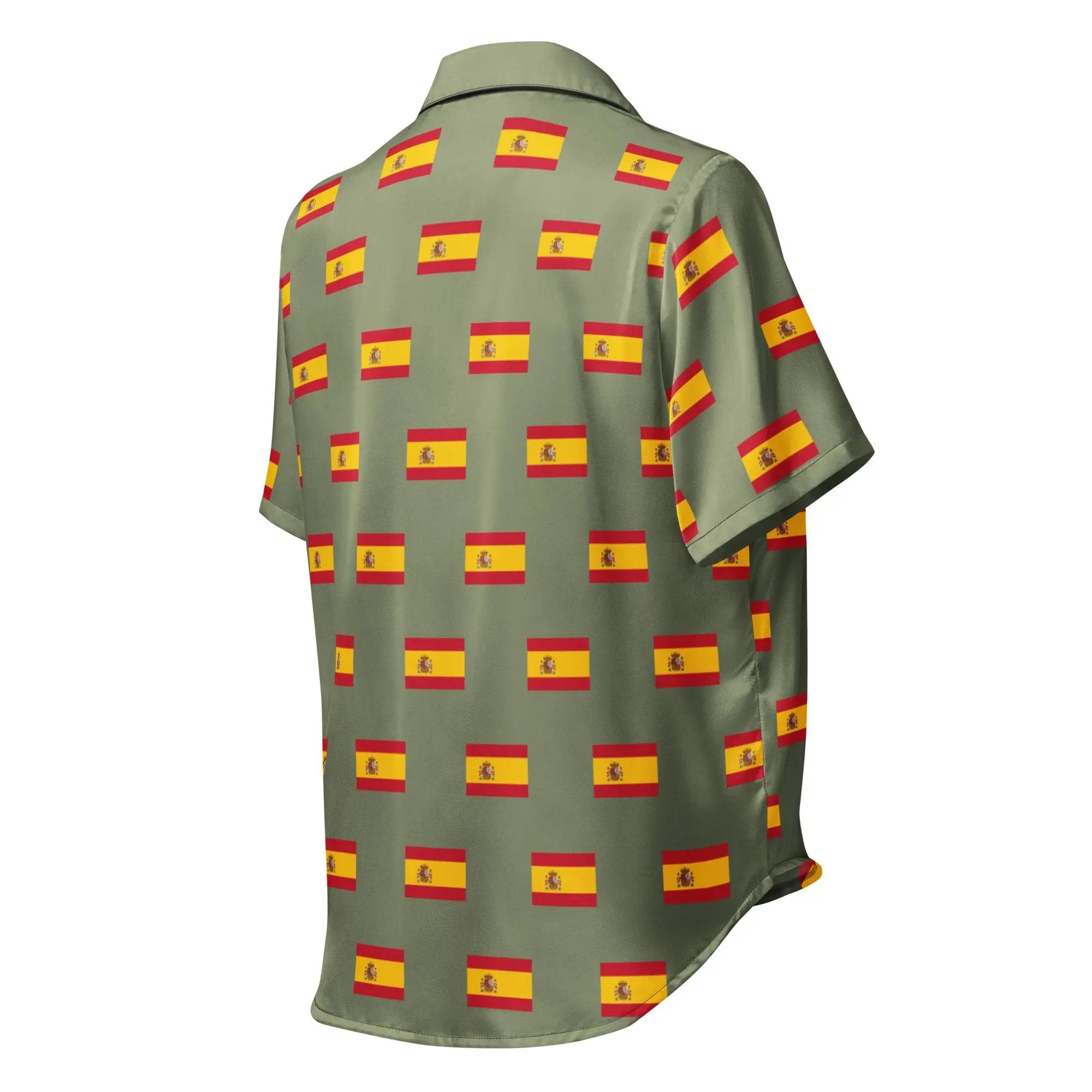 Comprar Camiseta de pijama de manga corta Verde Bandera España con ribete La Flamenca de Borgoña Bandera España