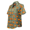 Comprar Camiseta de pijama de manga corta Verde Bandera España con ribete La Flamenca de Borgoña Bandera España