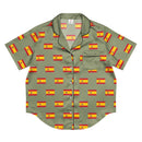 Comprar Camiseta de pijama de manga corta Verde Bandera España con ribete La Flamenca de Borgoña Bandera España