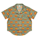 Comprar Camiseta de pijama de manga corta Verde Bandera España con ribete La Flamenca de Borgoña Bandera España