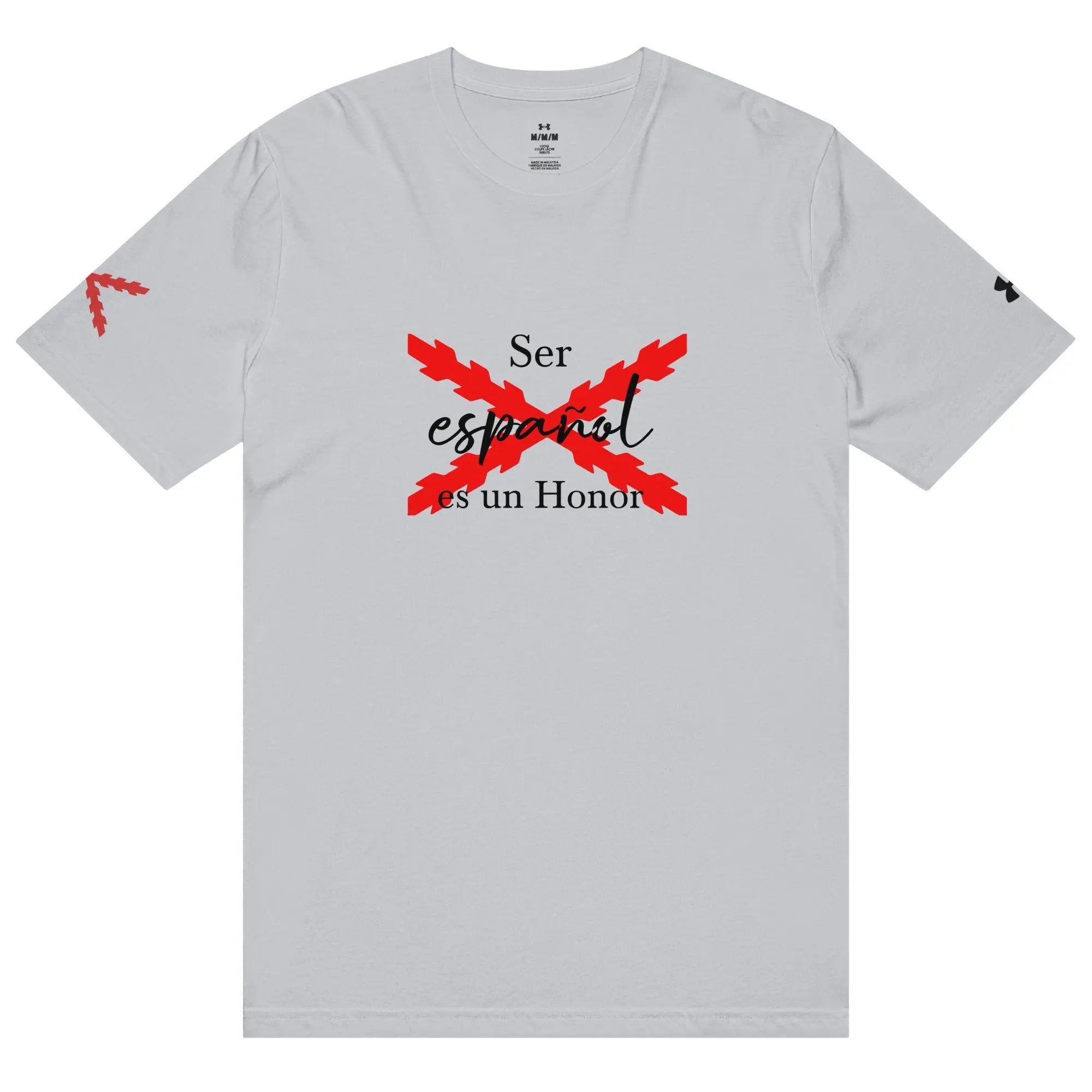 Comprar Camiseta deportiva Under Armour® "Ser español es un Honor" La Flamenca de Borgoña Bandera España