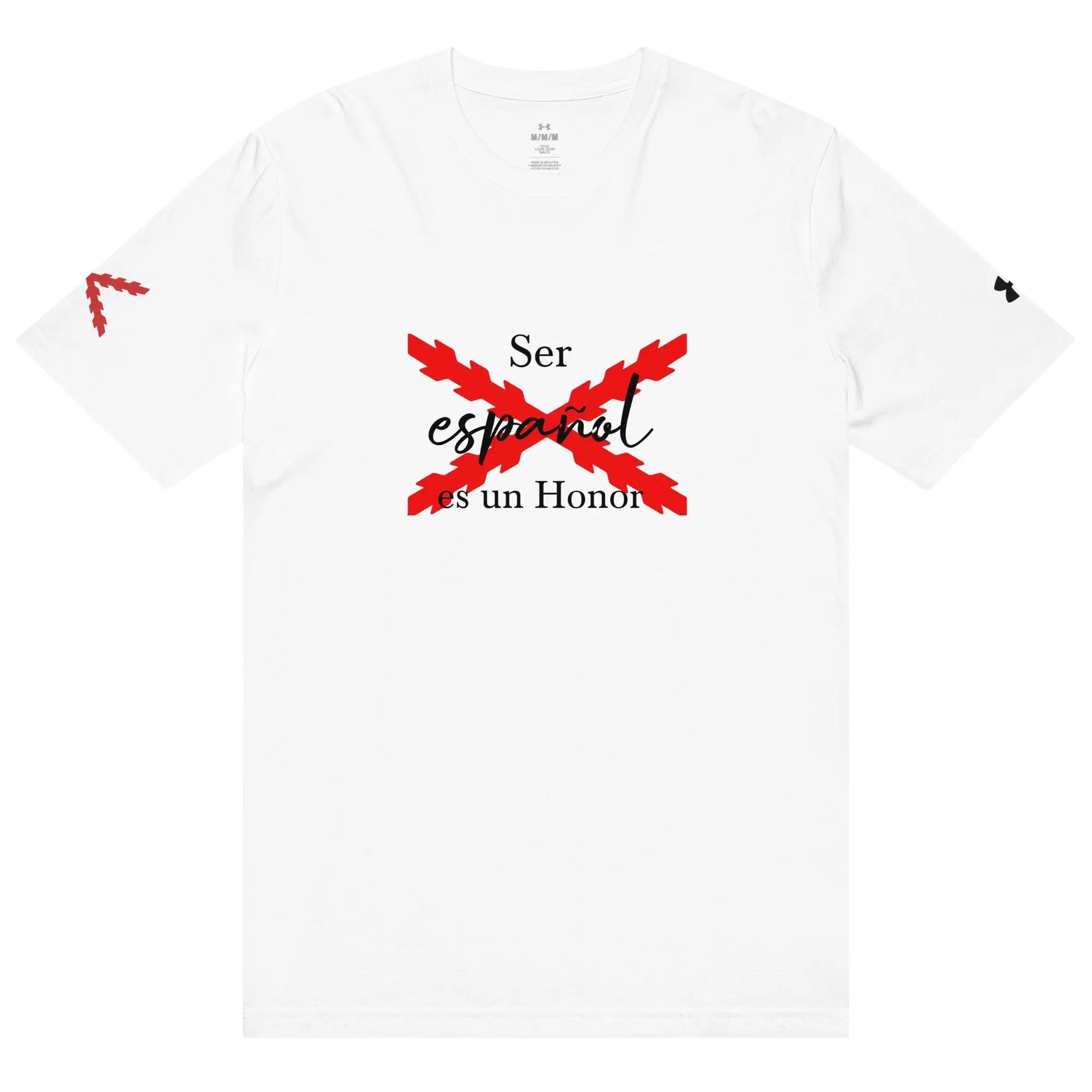 Comprar Camiseta deportiva Under Armour® "Ser español es un Honor" La Flamenca de Borgoña Bandera España