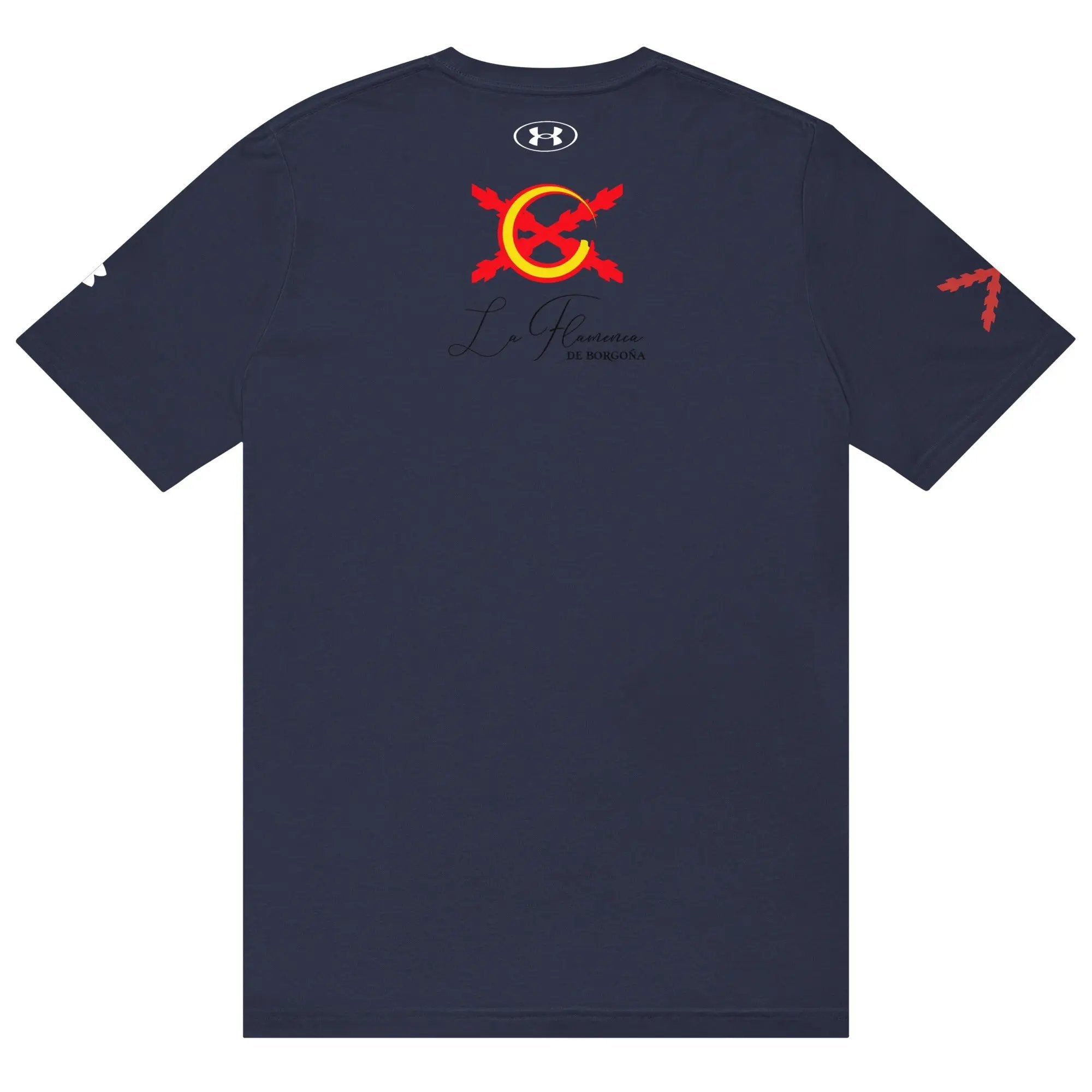 Comprar Camiseta deportiva Under Armour® "Ser español es un Honor" La Flamenca de Borgoña Bandera España