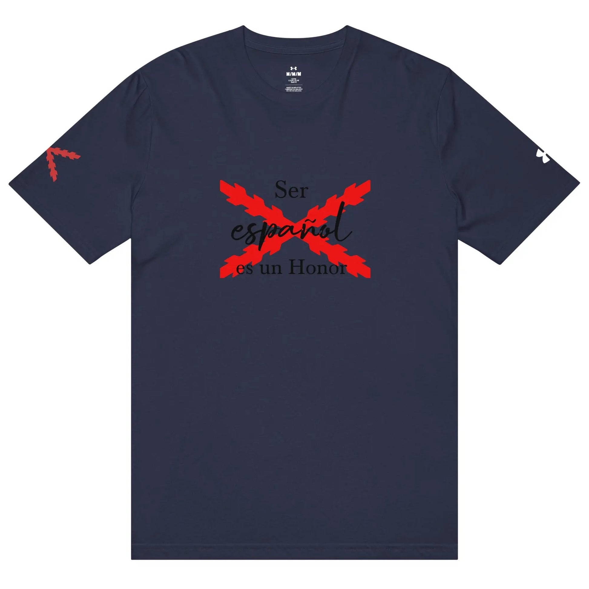 Comprar Camiseta deportiva Under Armour® "Ser español es un Honor" La Flamenca de Borgoña Bandera España