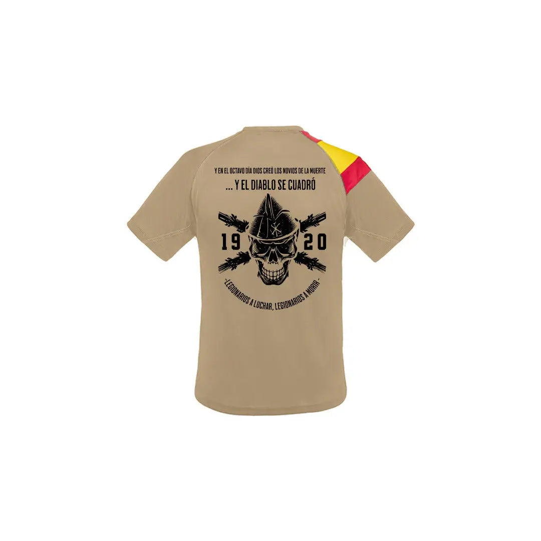 Comprar Camiseta técnica de la Legión Española «1920» · Color arena La Flamenca de Borgoña Bandera España