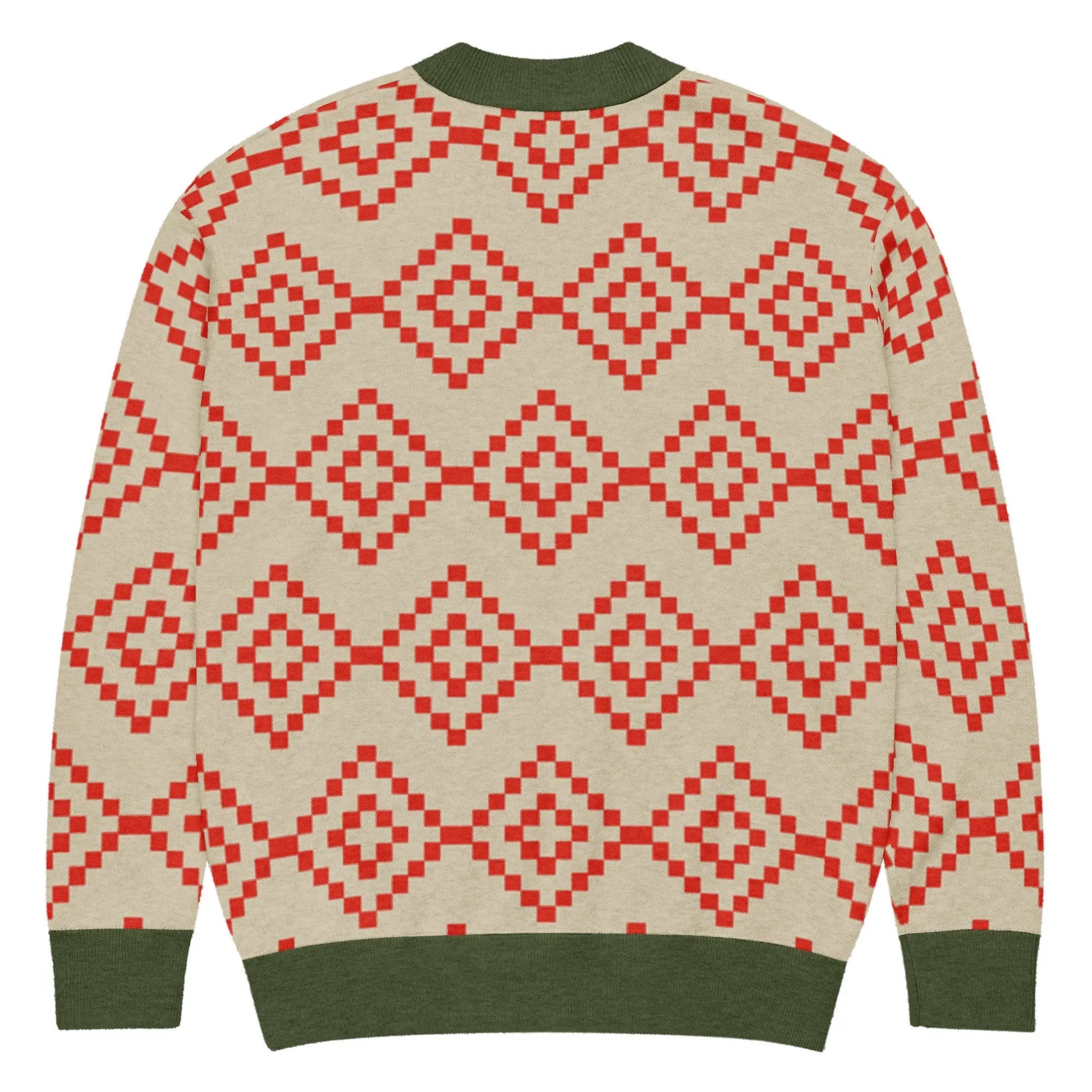 Comprar Cárdigan de punto Verde y marrón La Flamenca de Borgoña Bandera España