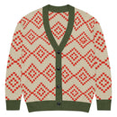 Comprar Cárdigan de punto Verde y marrón La Flamenca de Borgoña Bandera España