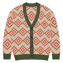 Comprar Cárdigan de punto Verde y marrón La Flamenca de Borgoña Bandera España