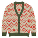 Comprar Cárdigan de punto Verde y marrón La Flamenca de Borgoña Bandera España