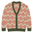 Comprar Cárdigan de punto Verde y marrón La Flamenca de Borgoña Bandera España