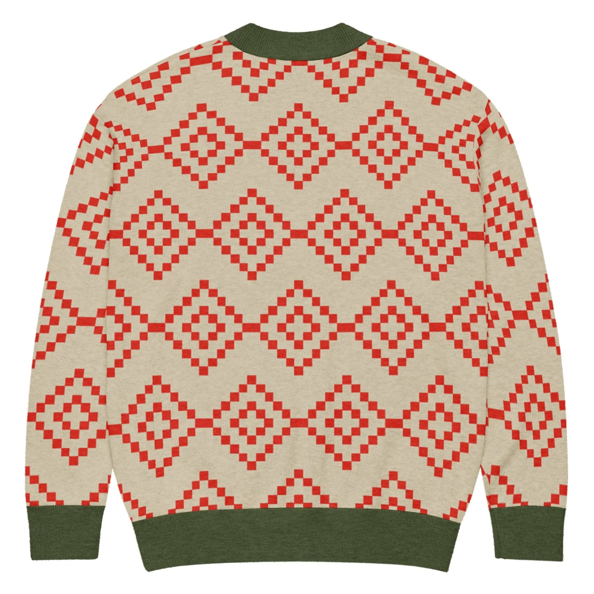 Comprar Cárdigan de punto Verde y marrón La Flamenca de Borgoña Bandera España