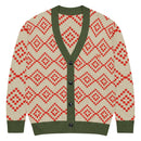 Comprar Cárdigan de punto Verde y marrón La Flamenca de Borgoña Bandera España