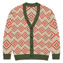 Comprar Cárdigan de punto Verde y marrón La Flamenca de Borgoña Bandera España