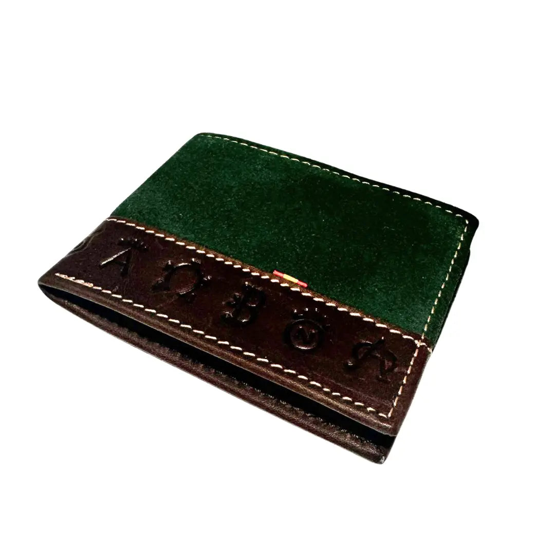 Comprar Cartera serraje verde y sellado taurino hierros (Copy) La Flamenca de Borgoña Bandera España