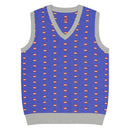 Comprar Chaleco Bandera España de punto con cuello pico La Flamenca de Borgoña Bandera España