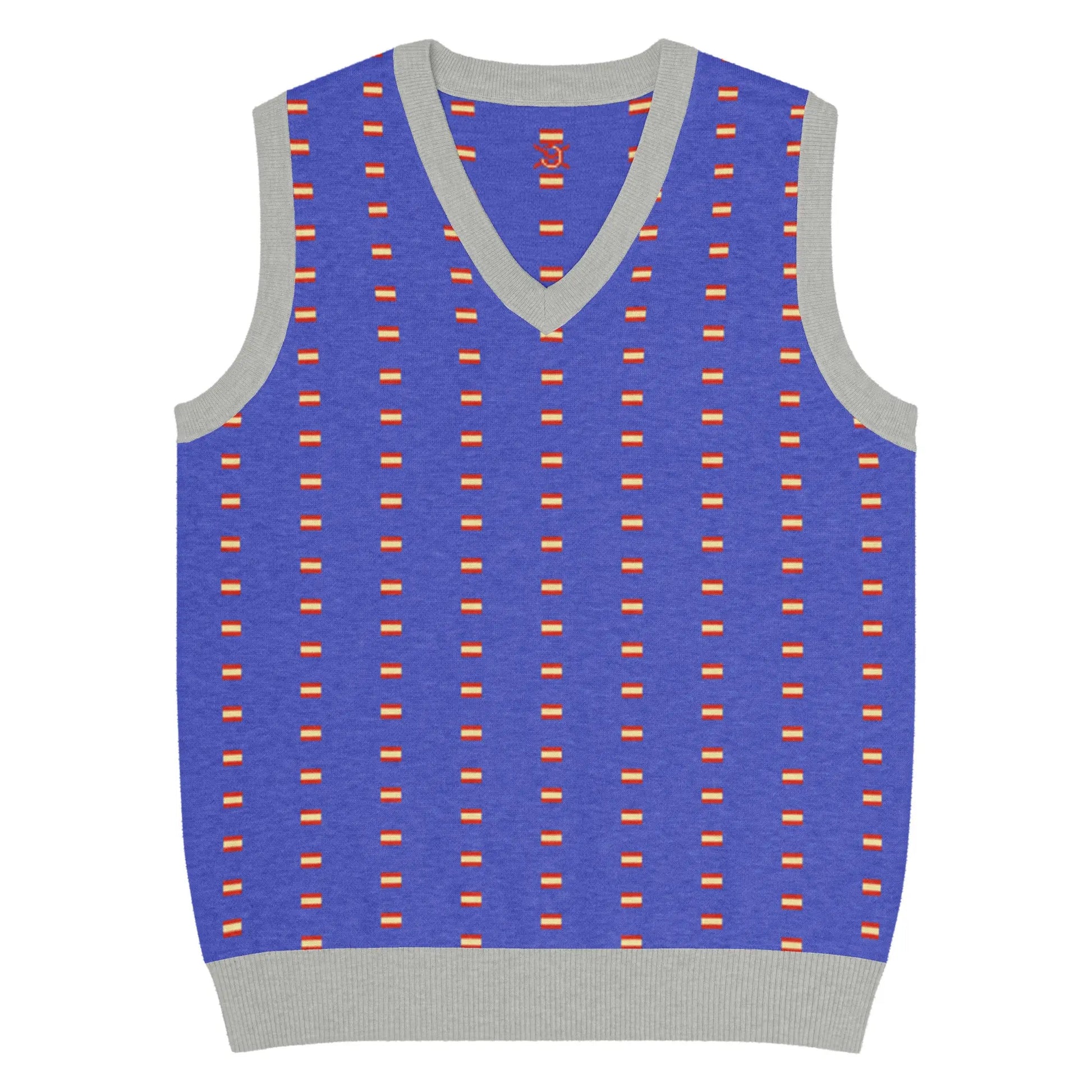 Comprar Chaleco Bandera España de punto con cuello pico La Flamenca de Borgoña Bandera España