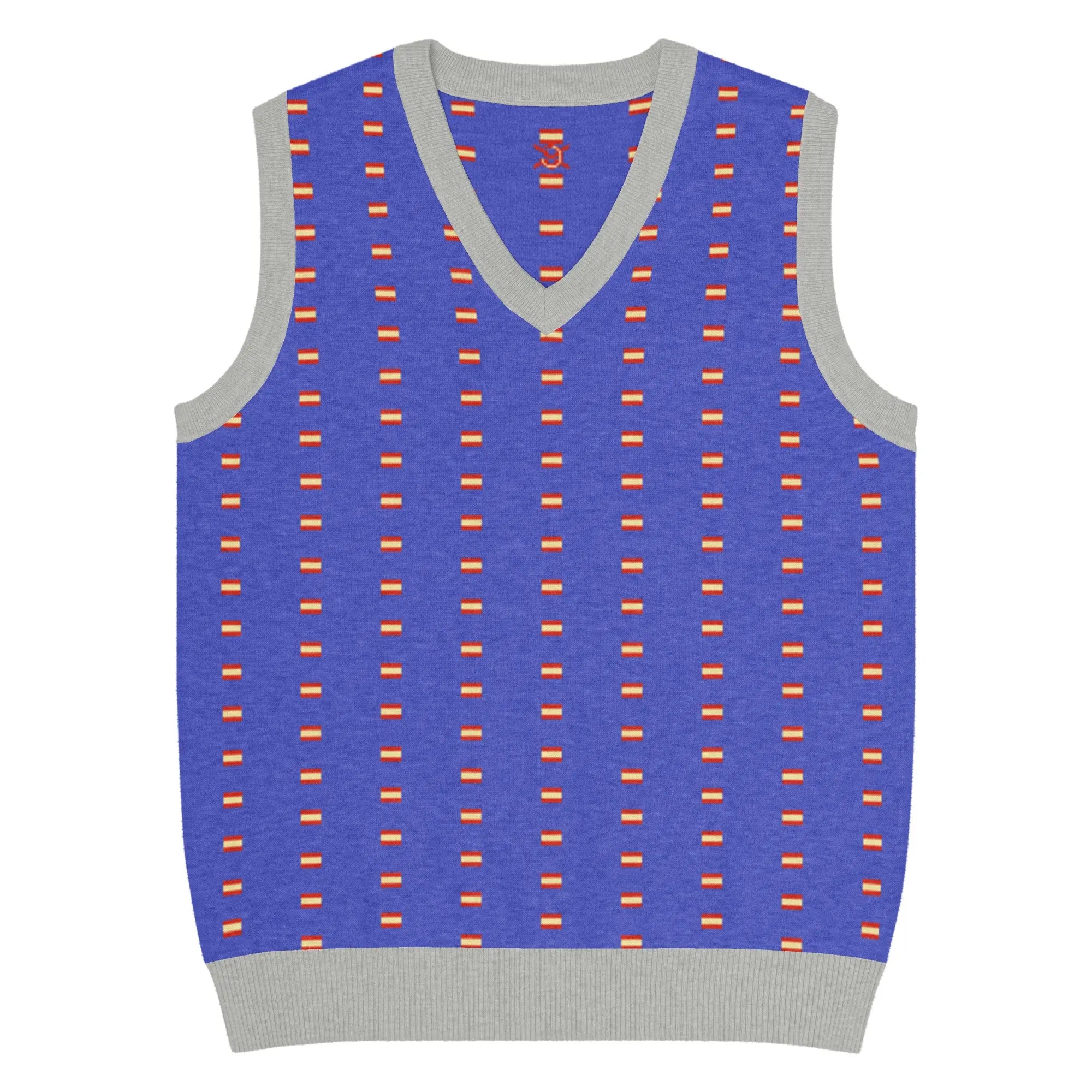 Comprar Chaleco Bandera España de punto con cuello pico La Flamenca de Borgoña Bandera España