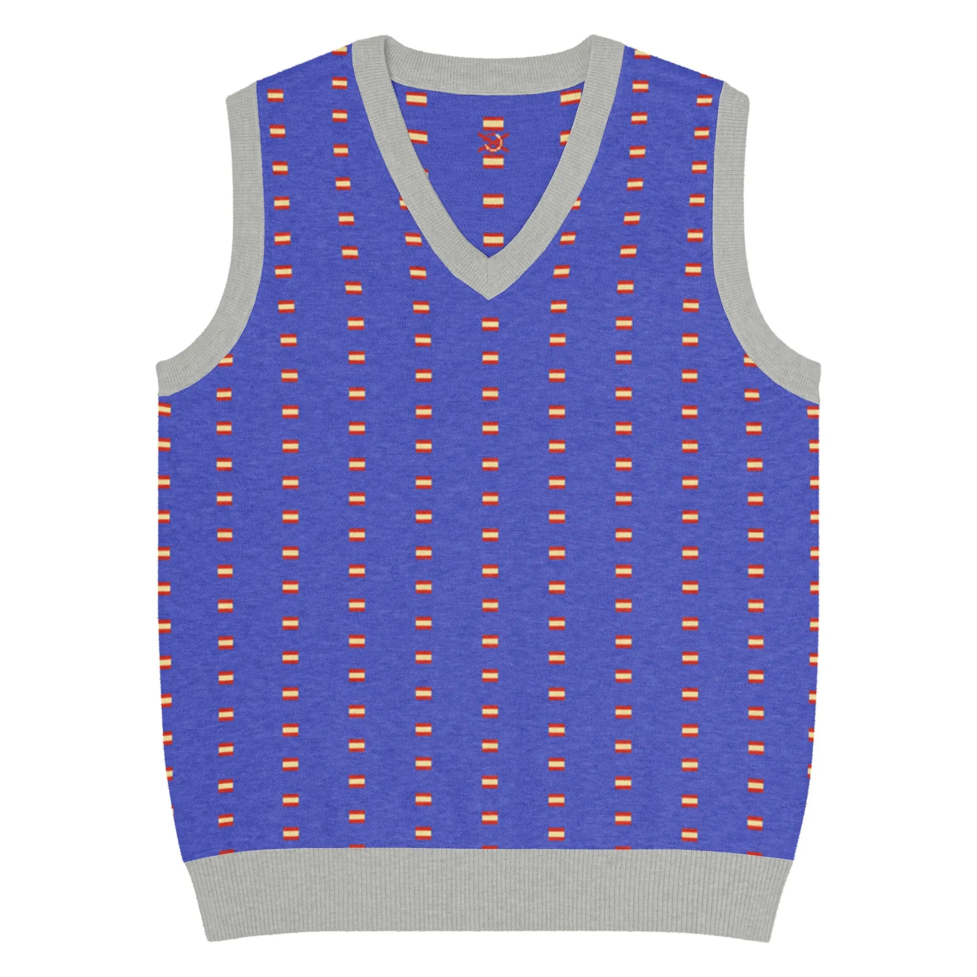 Comprar Chaleco Bandera España de punto con cuello pico La Flamenca de Borgoña Bandera España