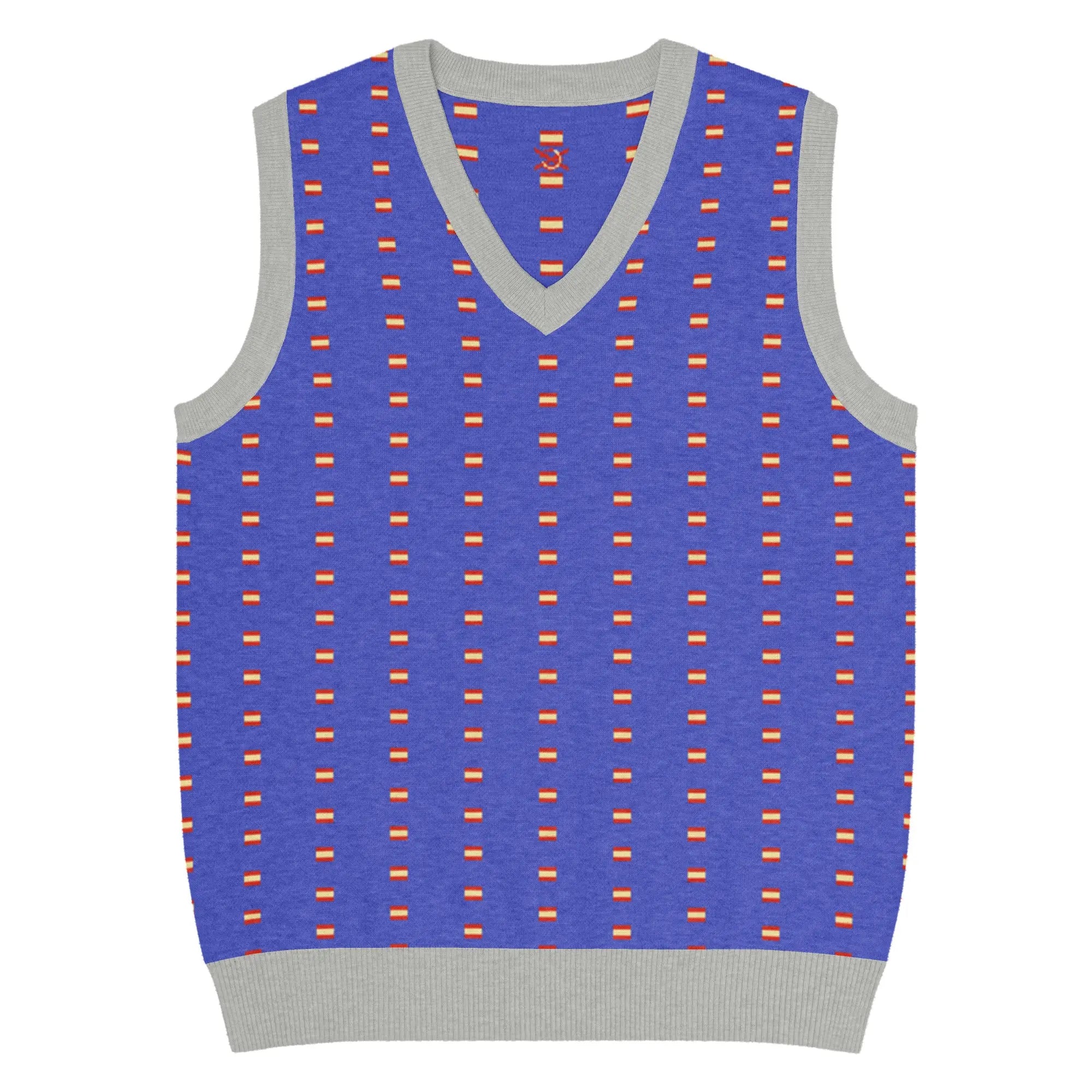 Comprar Chaleco Bandera España de punto con cuello pico La Flamenca de Borgoña Bandera España