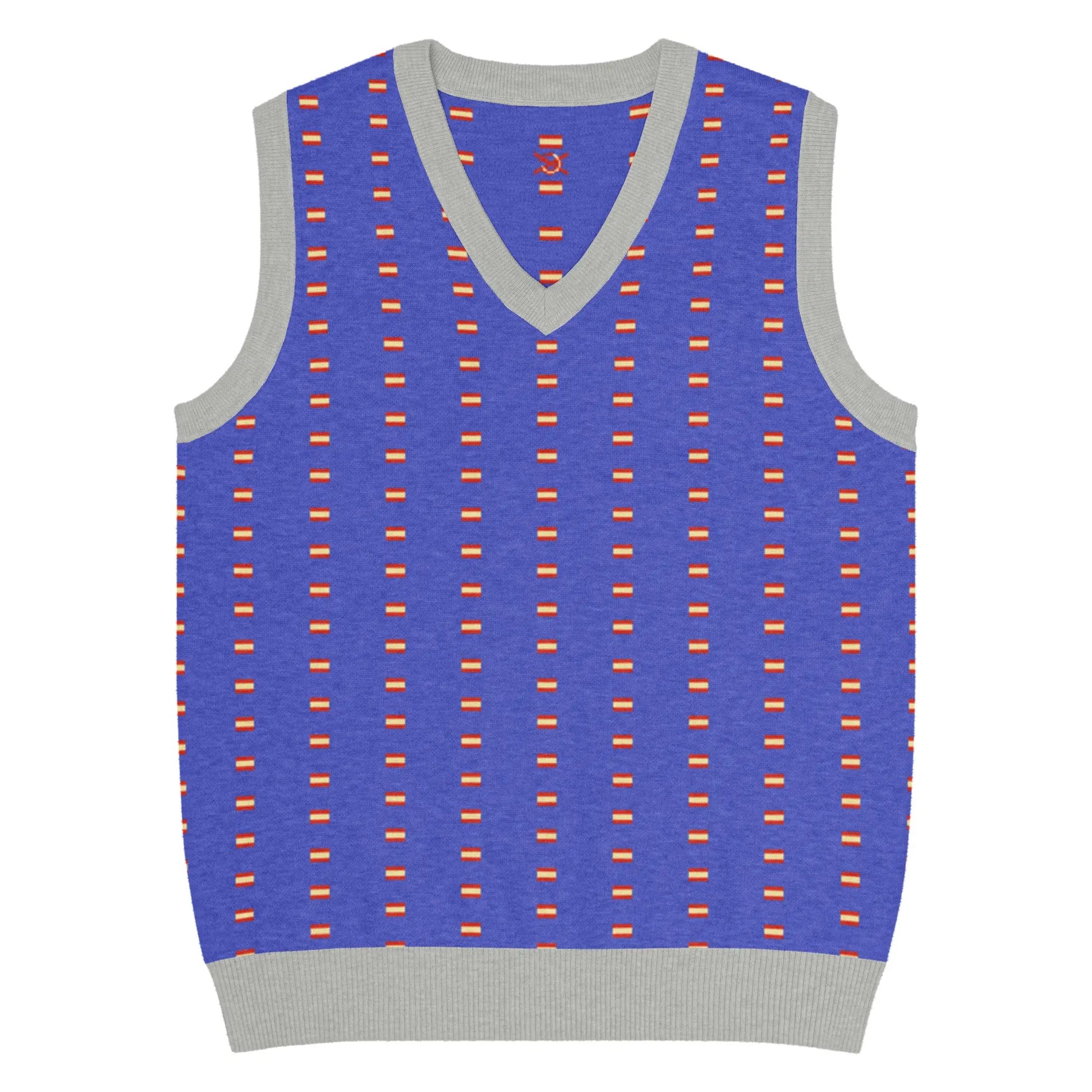 Comprar Chaleco Bandera España de punto con cuello pico La Flamenca de Borgoña Bandera España