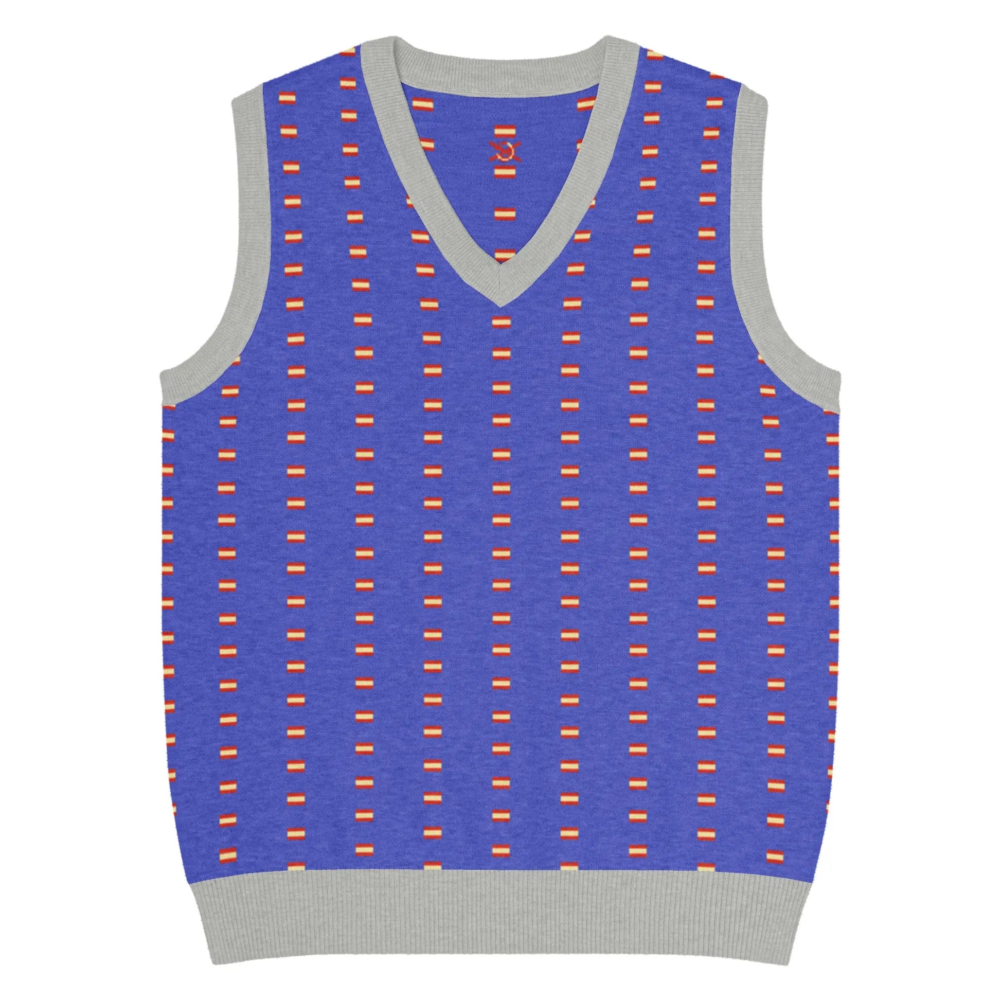 Comprar Chaleco Bandera España de punto con cuello pico La Flamenca de Borgoña Bandera España