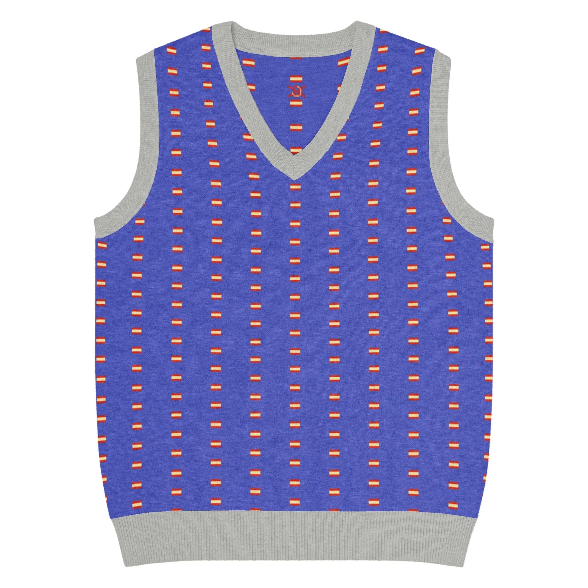 Comprar Chaleco Bandera España de punto con cuello pico La Flamenca de Borgoña Bandera España