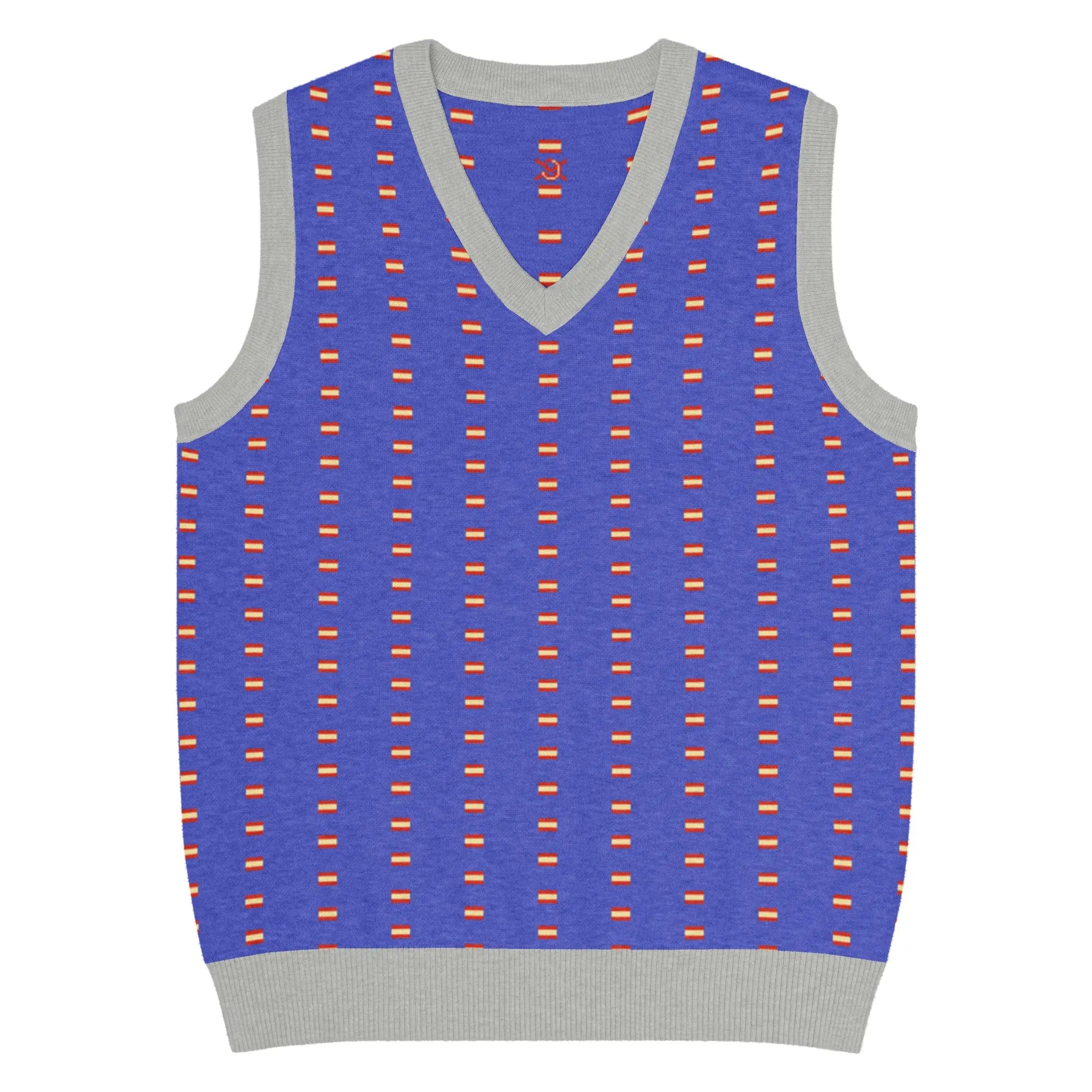 Comprar Chaleco Bandera España de punto con cuello pico La Flamenca de Borgoña Bandera España