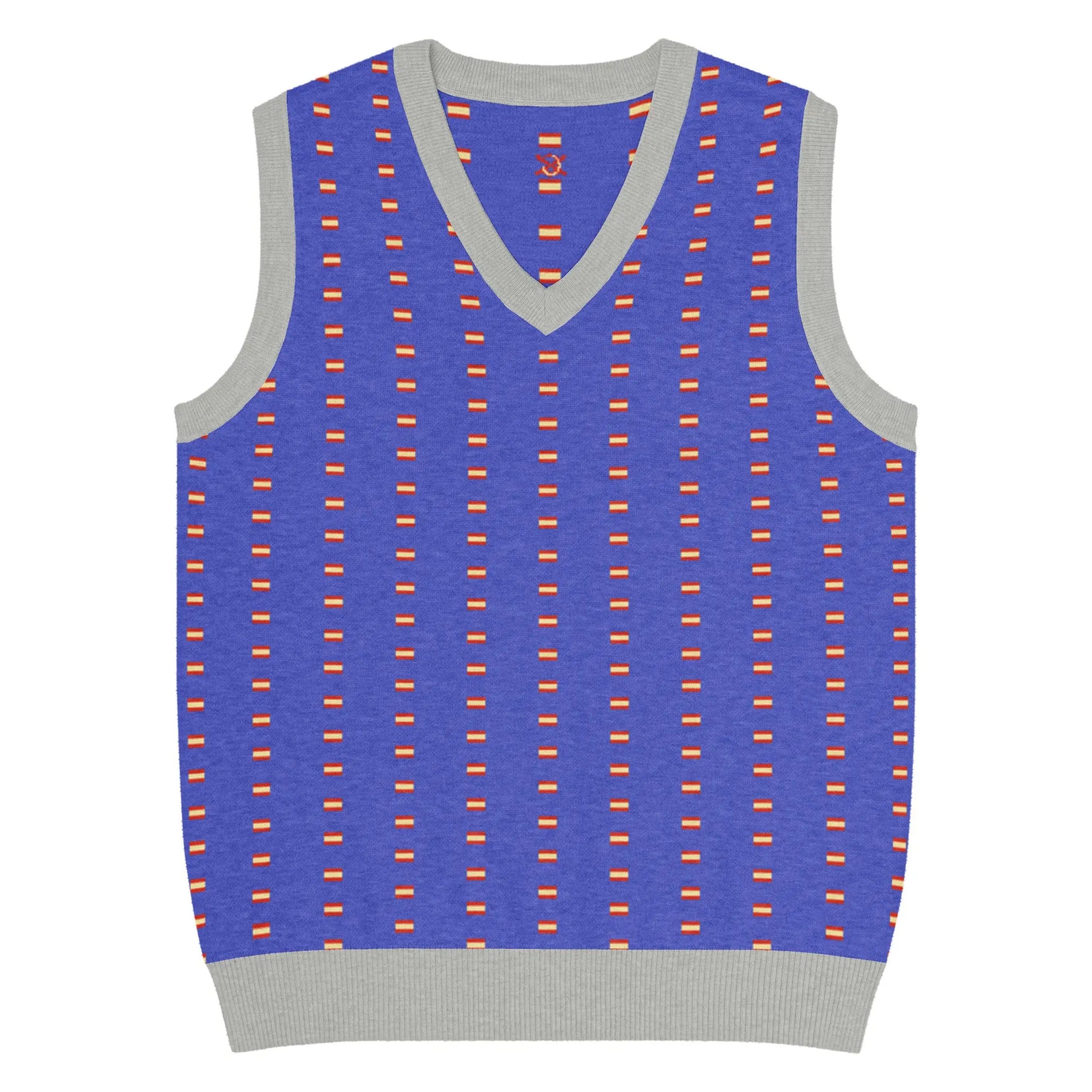 Comprar Chaleco Bandera España de punto con cuello pico La Flamenca de Borgoña Bandera España