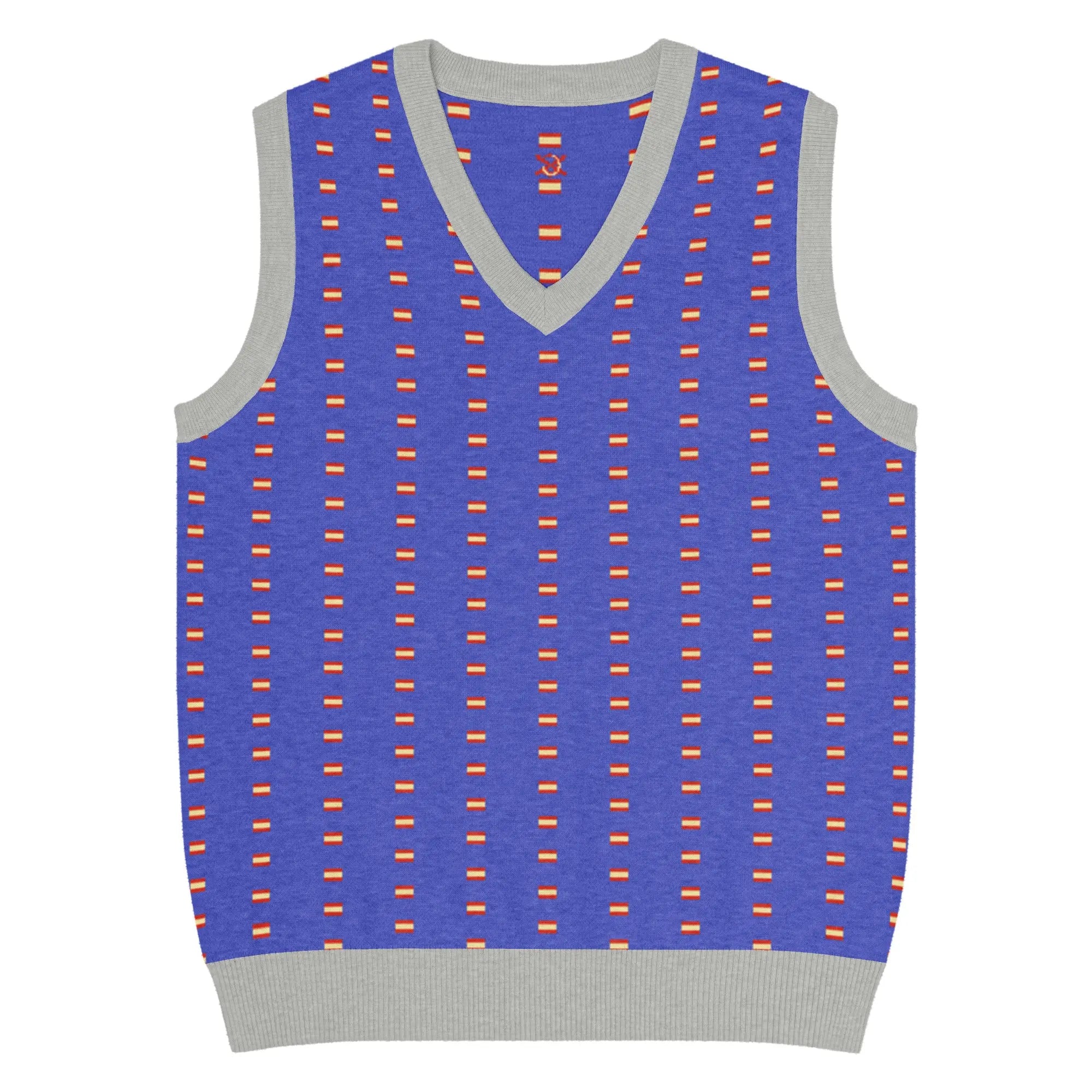 Comprar Chaleco Bandera España de punto con cuello pico La Flamenca de Borgoña Bandera España