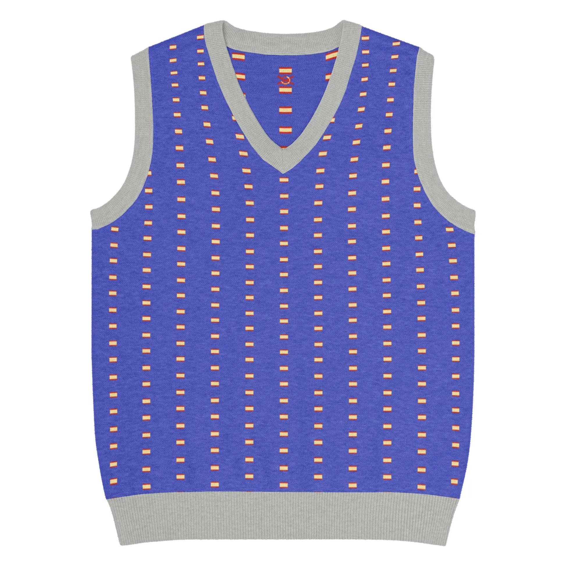 Comprar Chaleco Bandera España de punto con cuello pico La Flamenca de Borgoña Bandera España