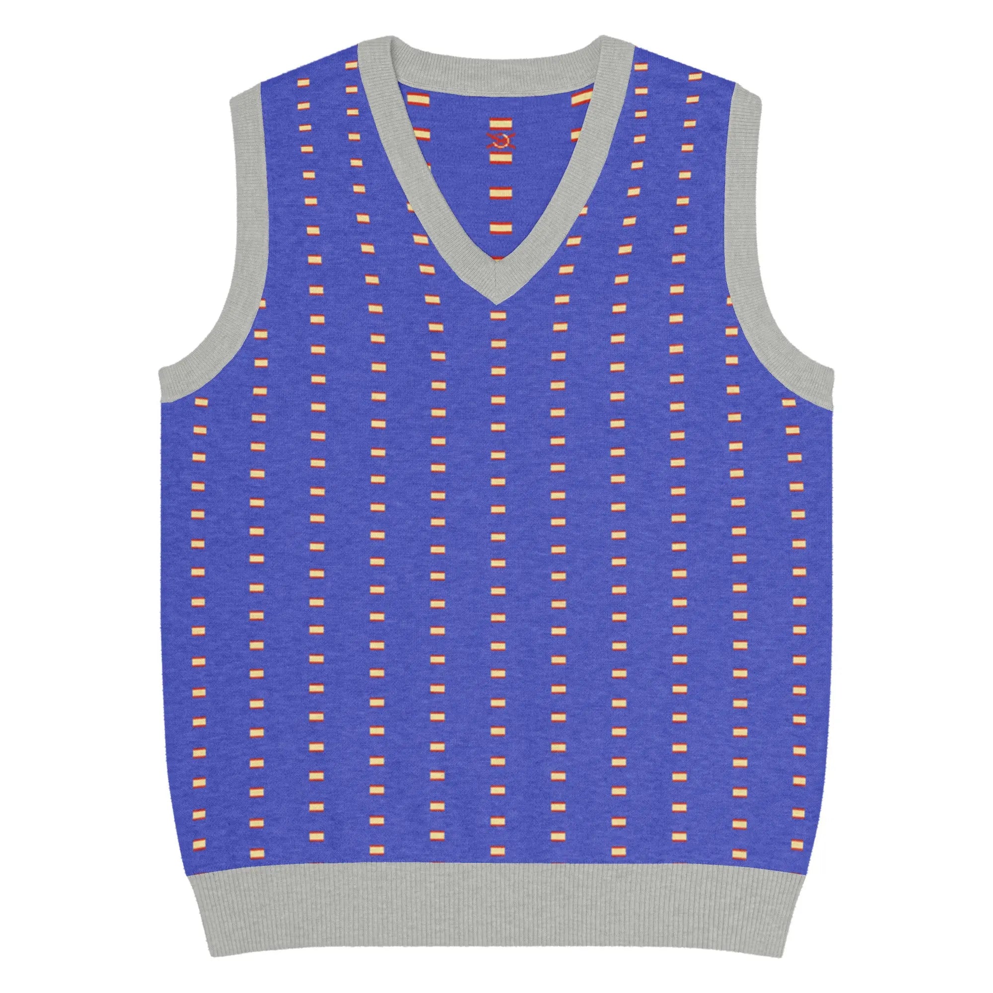 Comprar Chaleco Bandera España de punto con cuello pico La Flamenca de Borgoña Bandera España