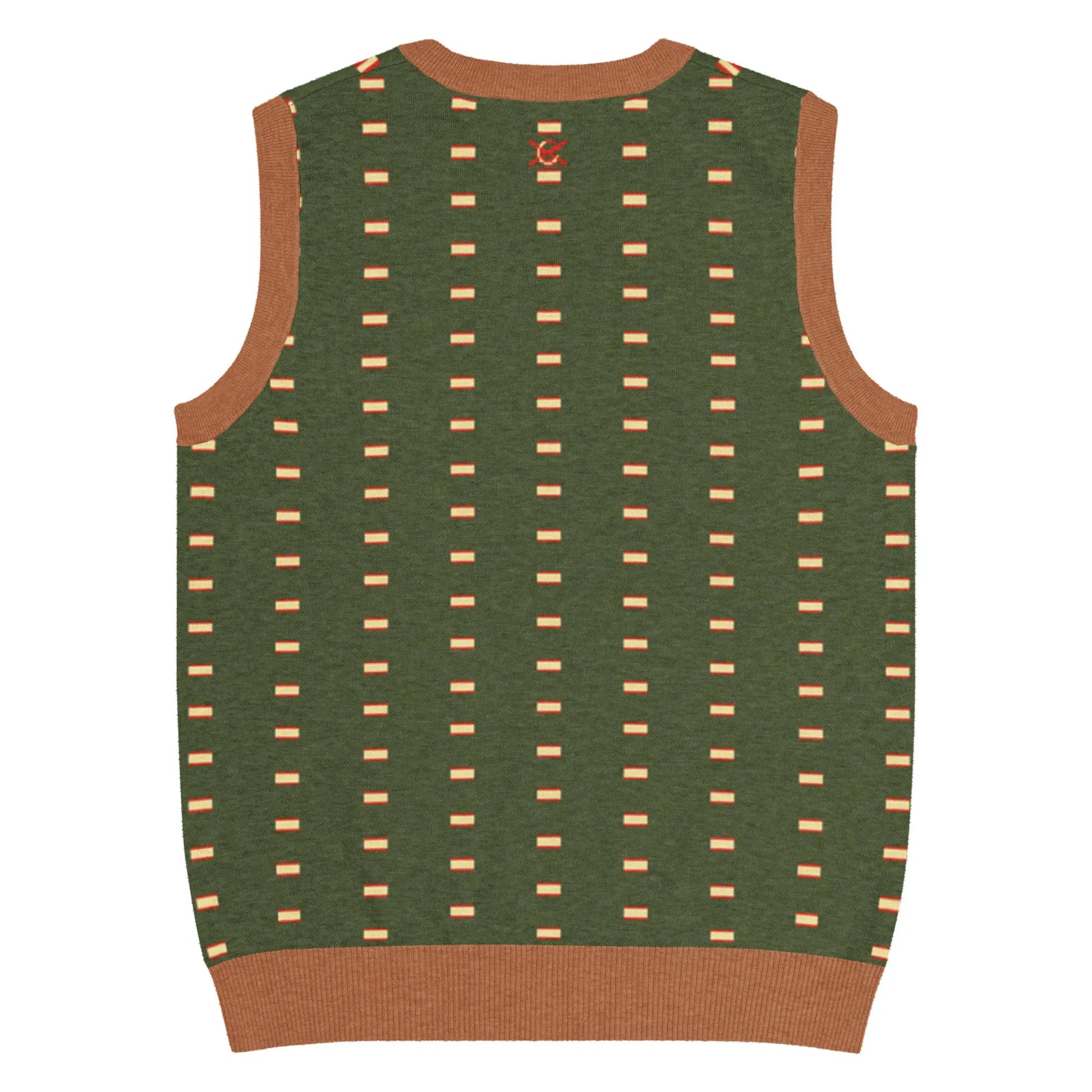 Comprar Chaleco Bandera de España de punto con cuello pico La Flamenca de Borgoña Bandera España