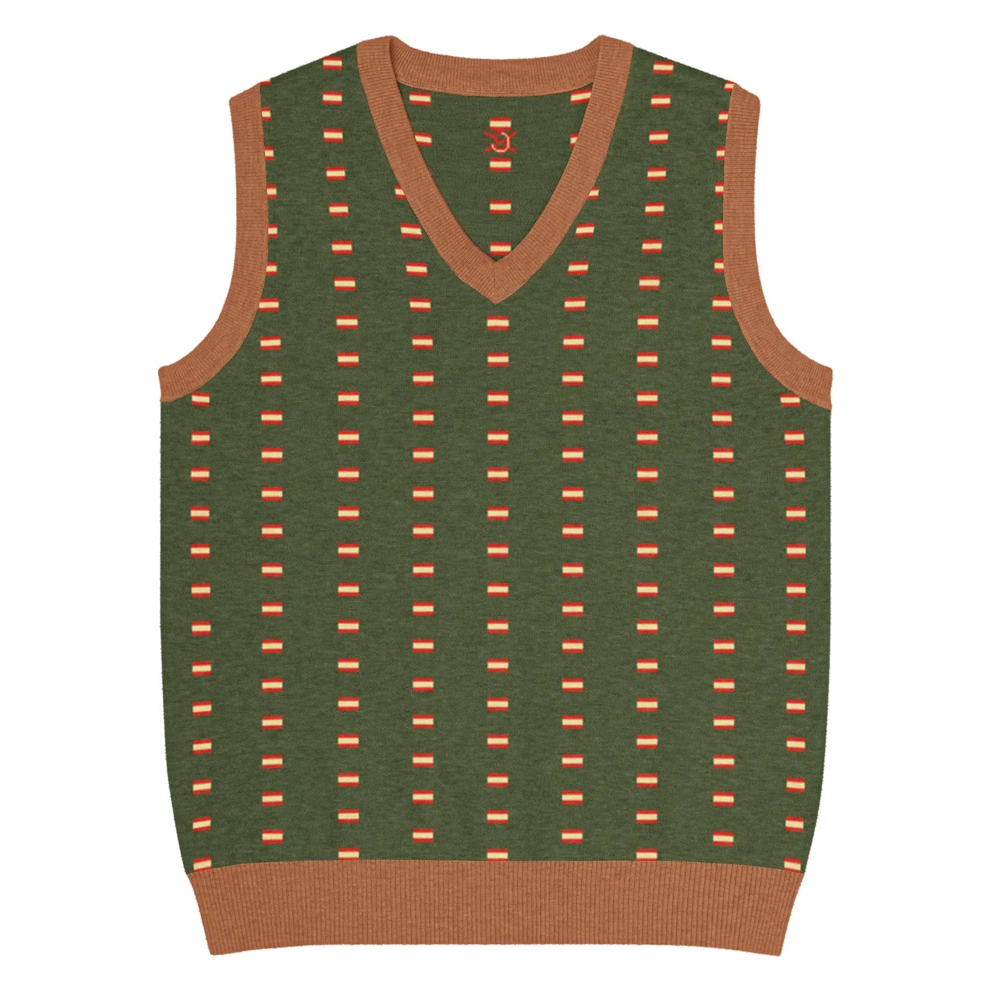 Comprar Chaleco Bandera de España de punto con cuello pico La Flamenca de Borgoña Bandera España