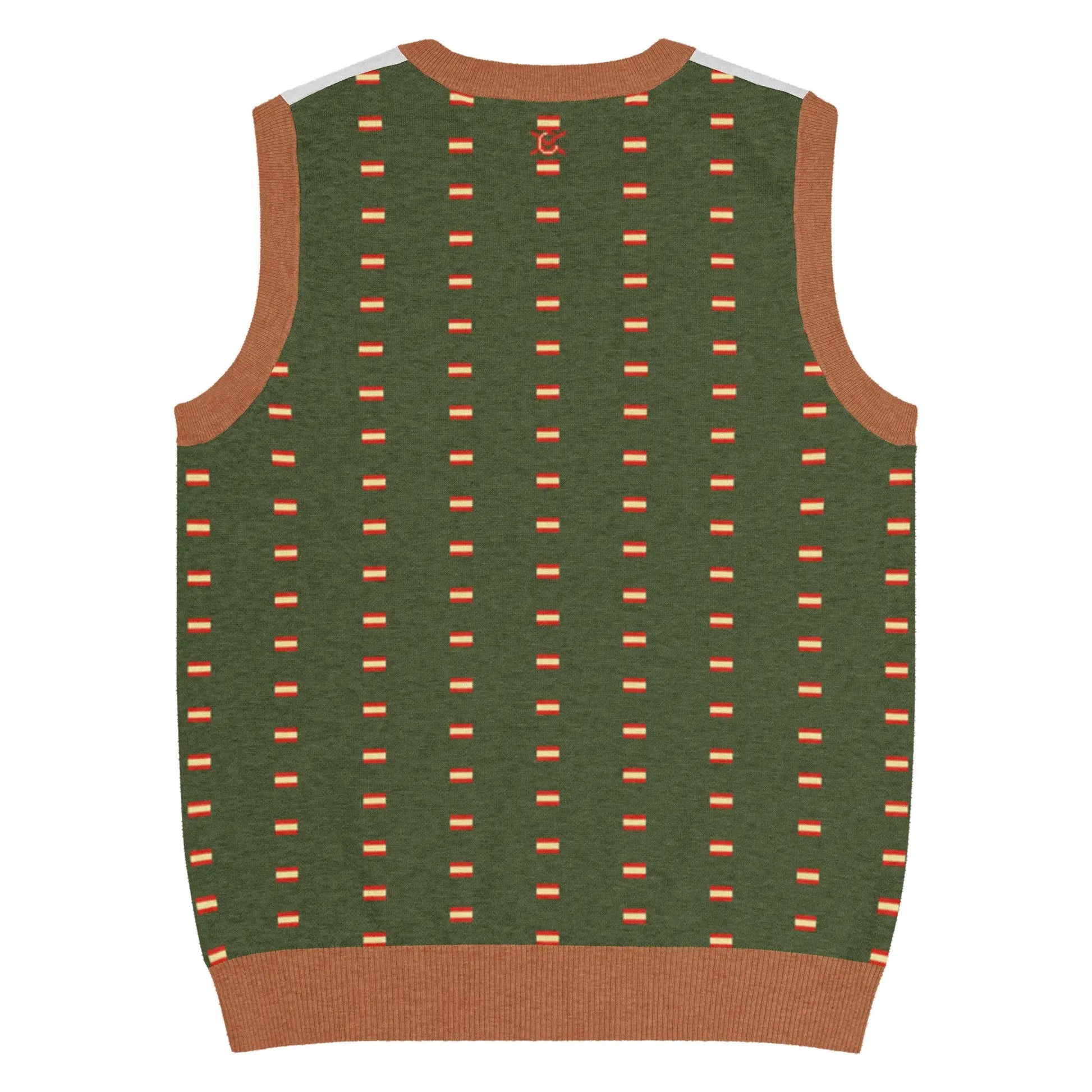 Comprar Chaleco Bandera de España de punto con cuello pico La Flamenca de Borgoña Bandera España