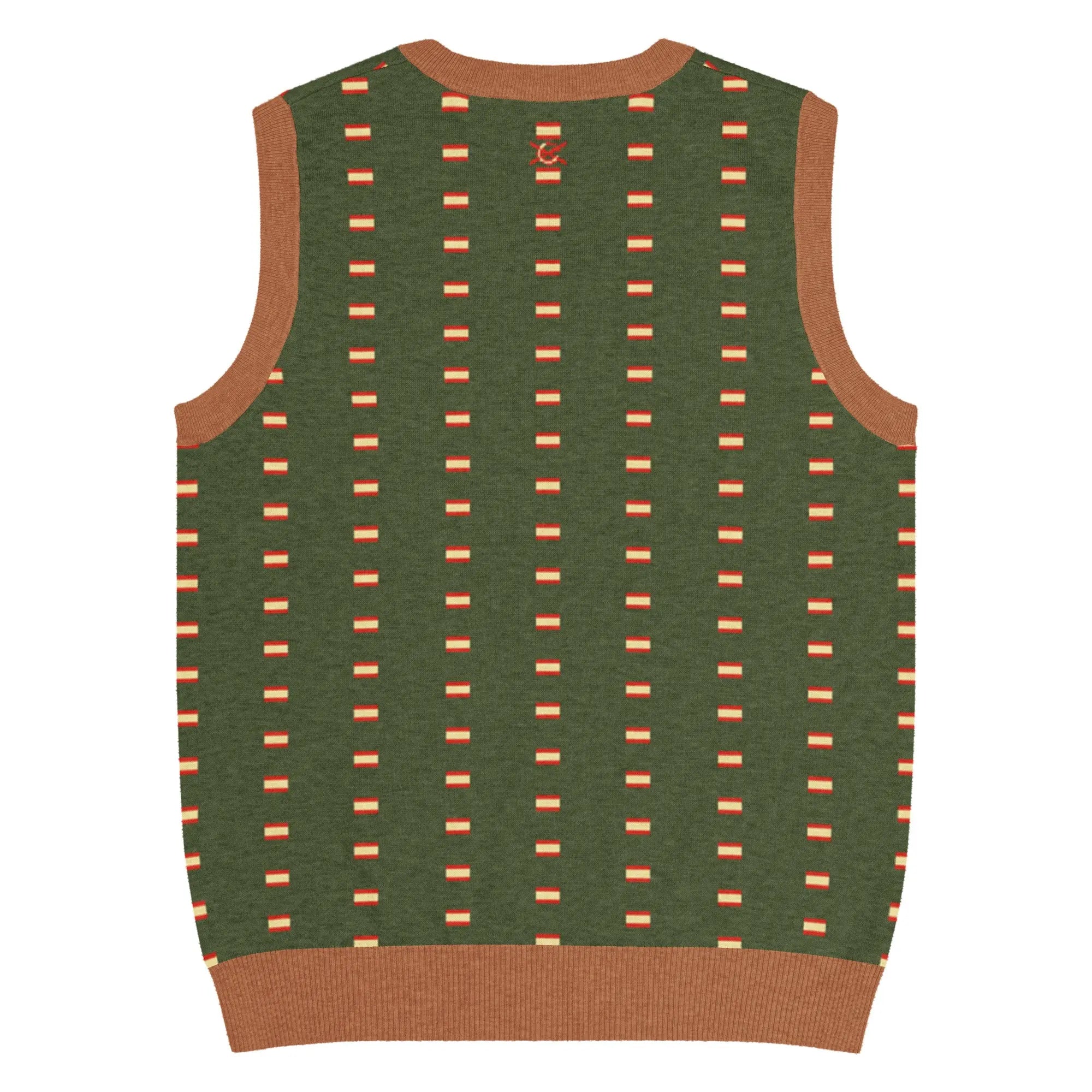 Comprar Chaleco Bandera de España de punto con cuello pico La Flamenca de Borgoña Bandera España