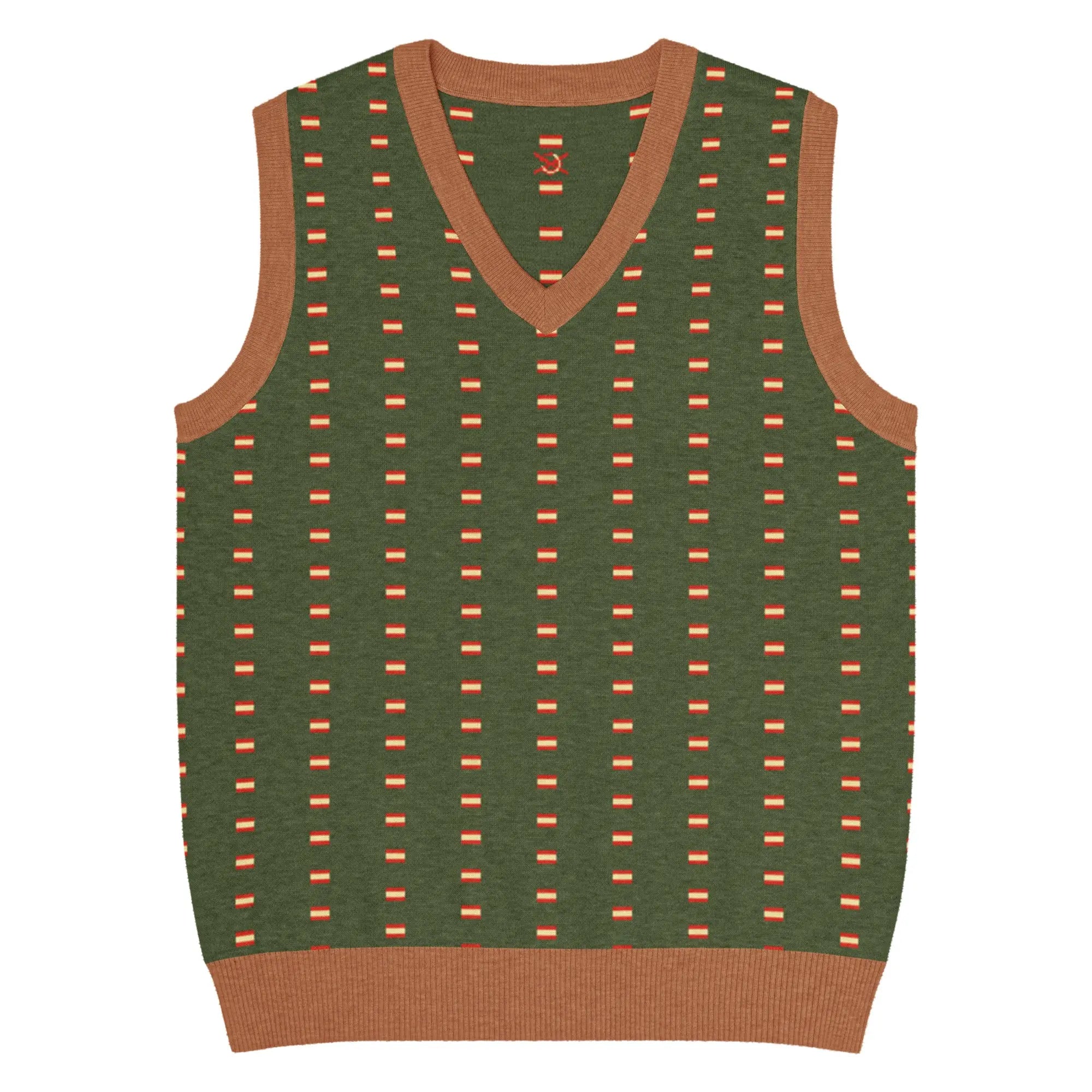 Comprar Chaleco Bandera de España de punto con cuello pico La Flamenca de Borgoña Bandera España