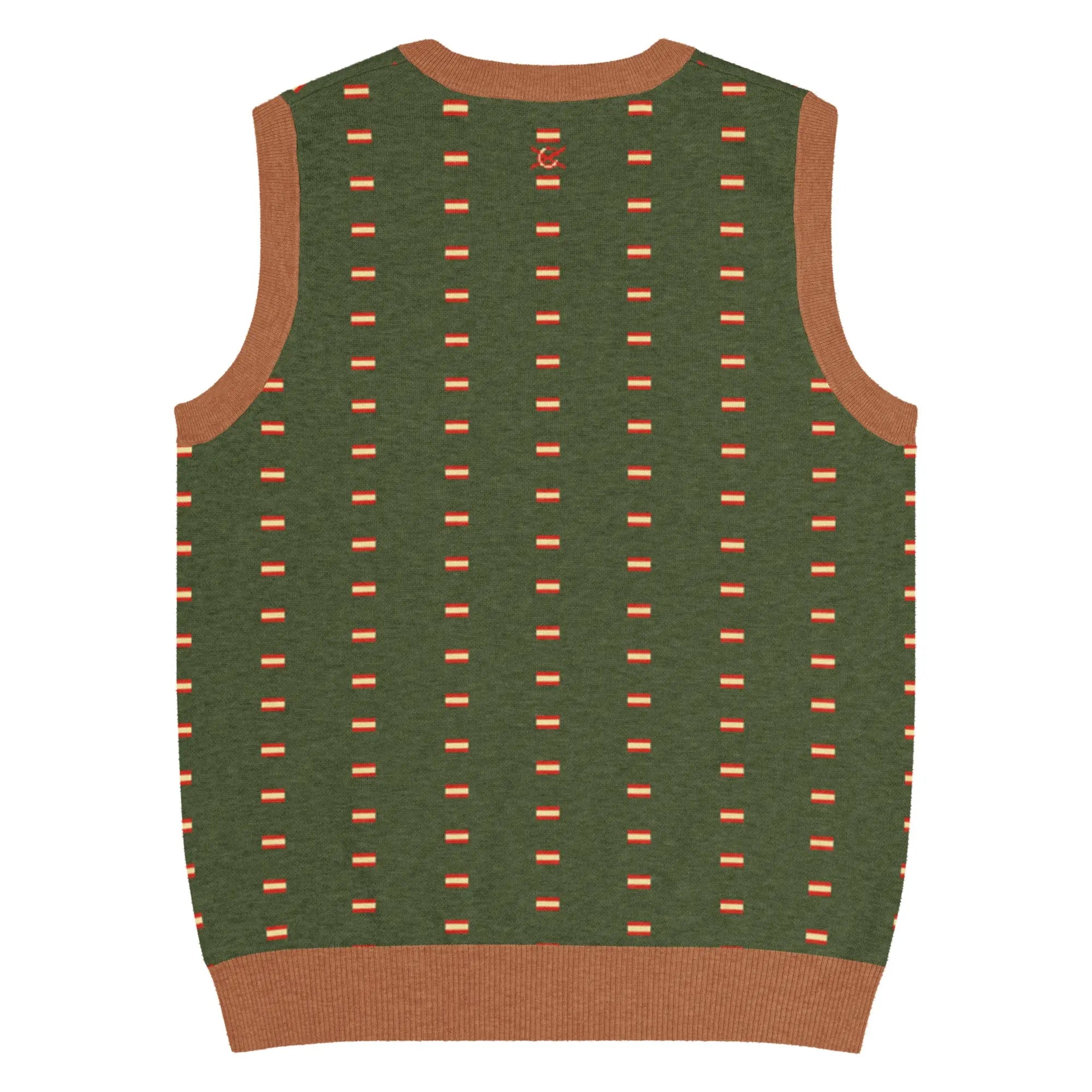 Comprar Chaleco Bandera de España de punto con cuello pico La Flamenca de Borgoña Bandera España