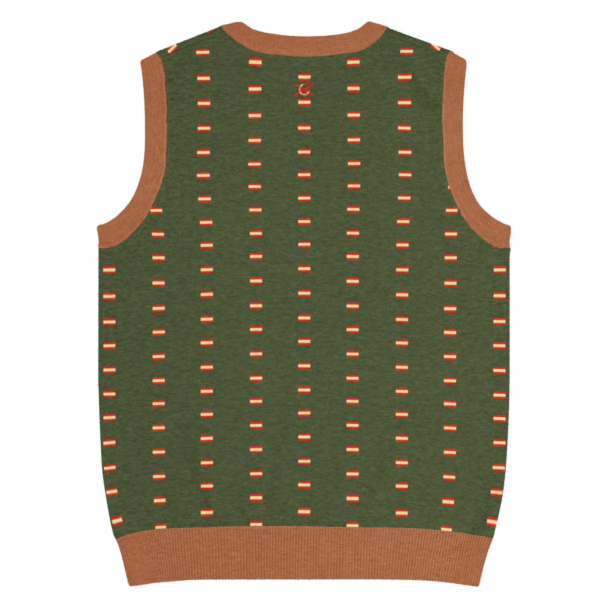 Comprar Chaleco Bandera de España de punto con cuello pico La Flamenca de Borgoña Bandera España