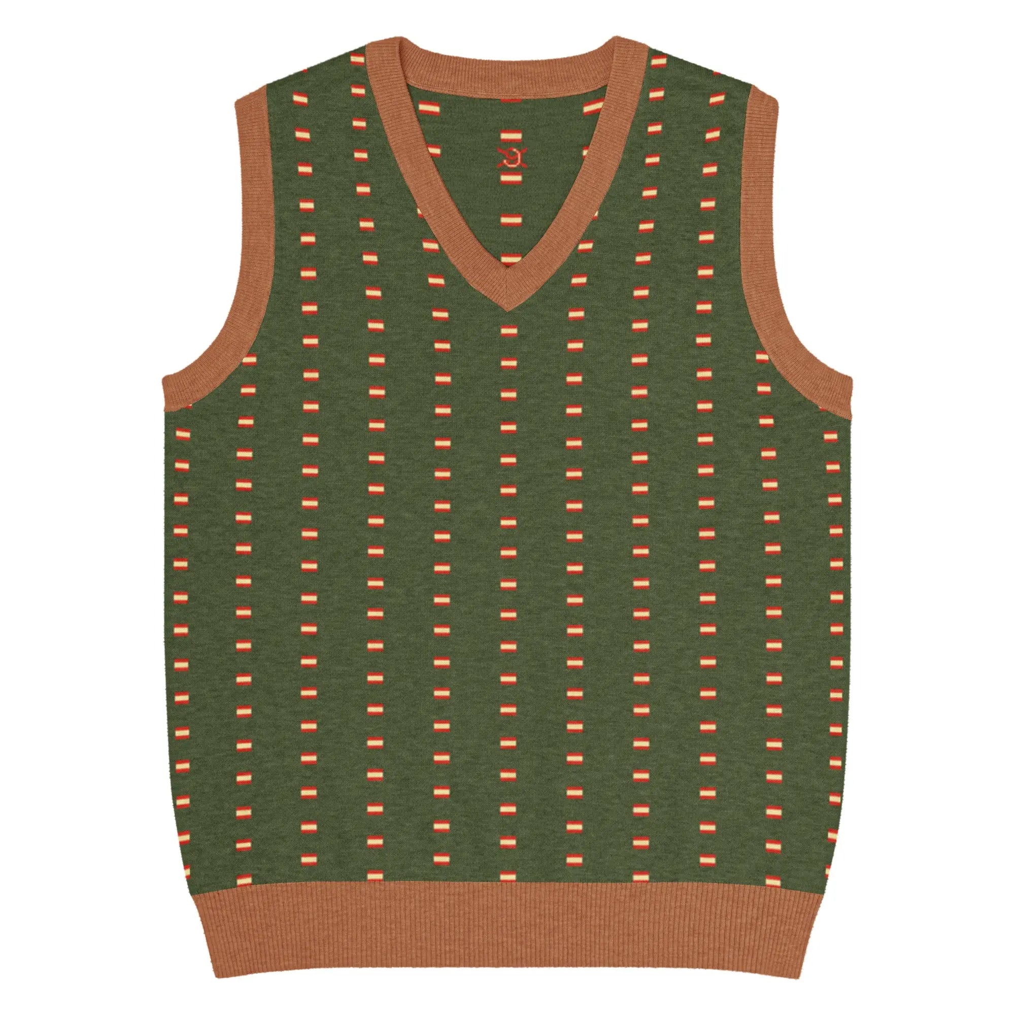 Comprar Chaleco Bandera de España de punto con cuello pico La Flamenca de Borgoña Bandera España