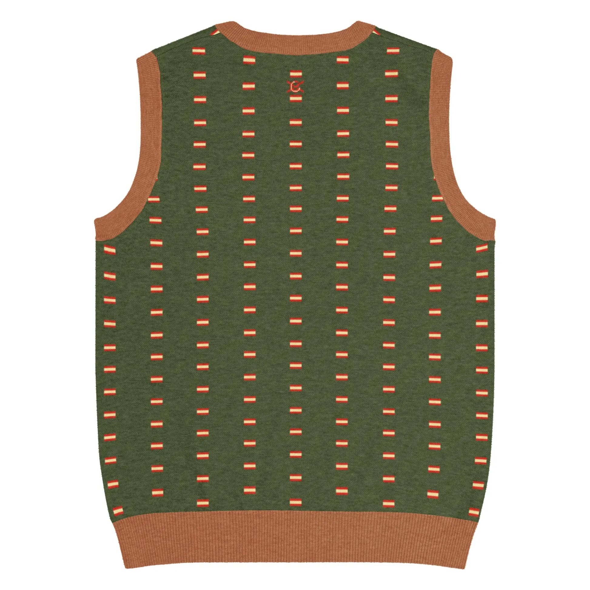 Comprar Chaleco Bandera de España de punto con cuello pico La Flamenca de Borgoña Bandera España