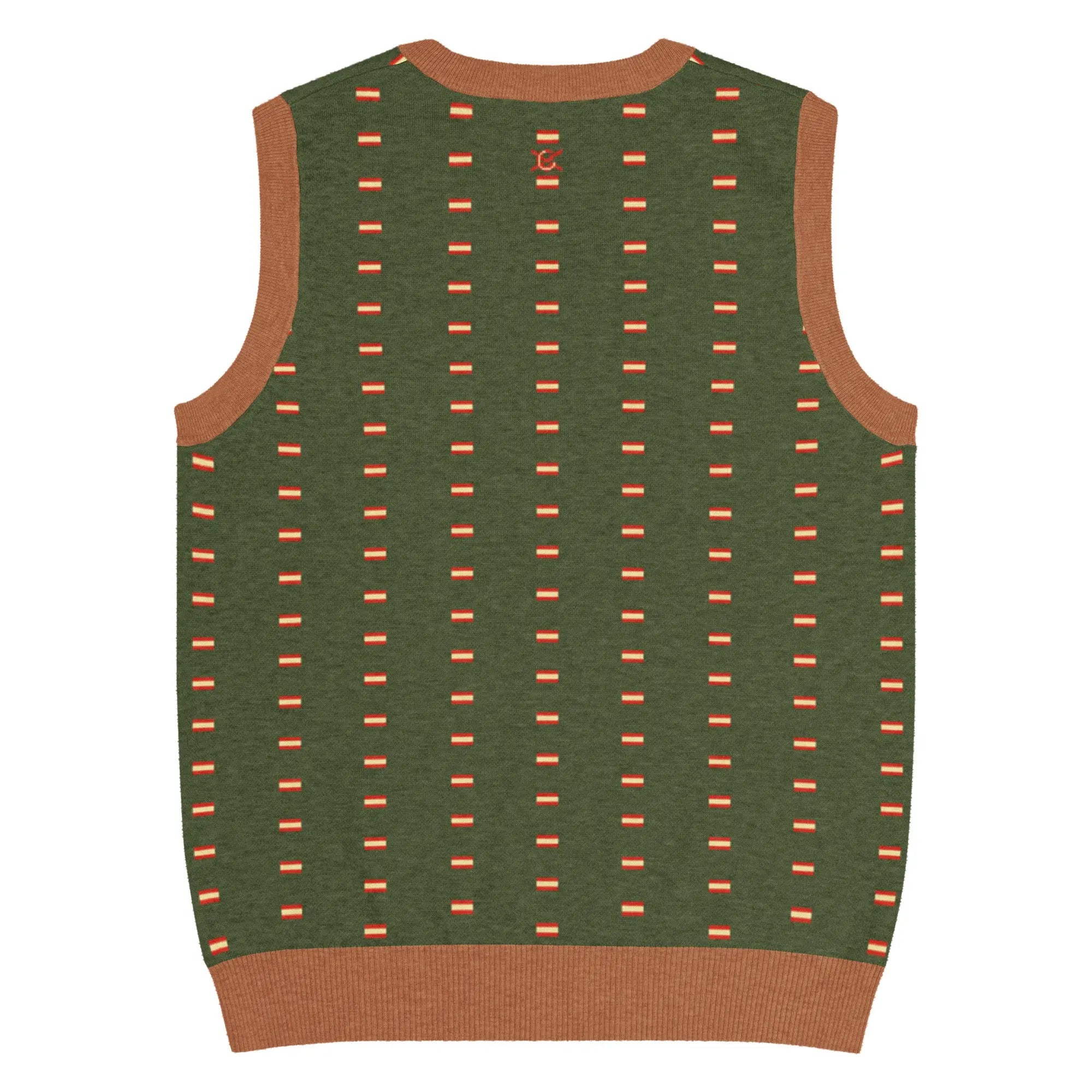 Comprar Chaleco Bandera de España de punto con cuello pico La Flamenca de Borgoña Bandera España