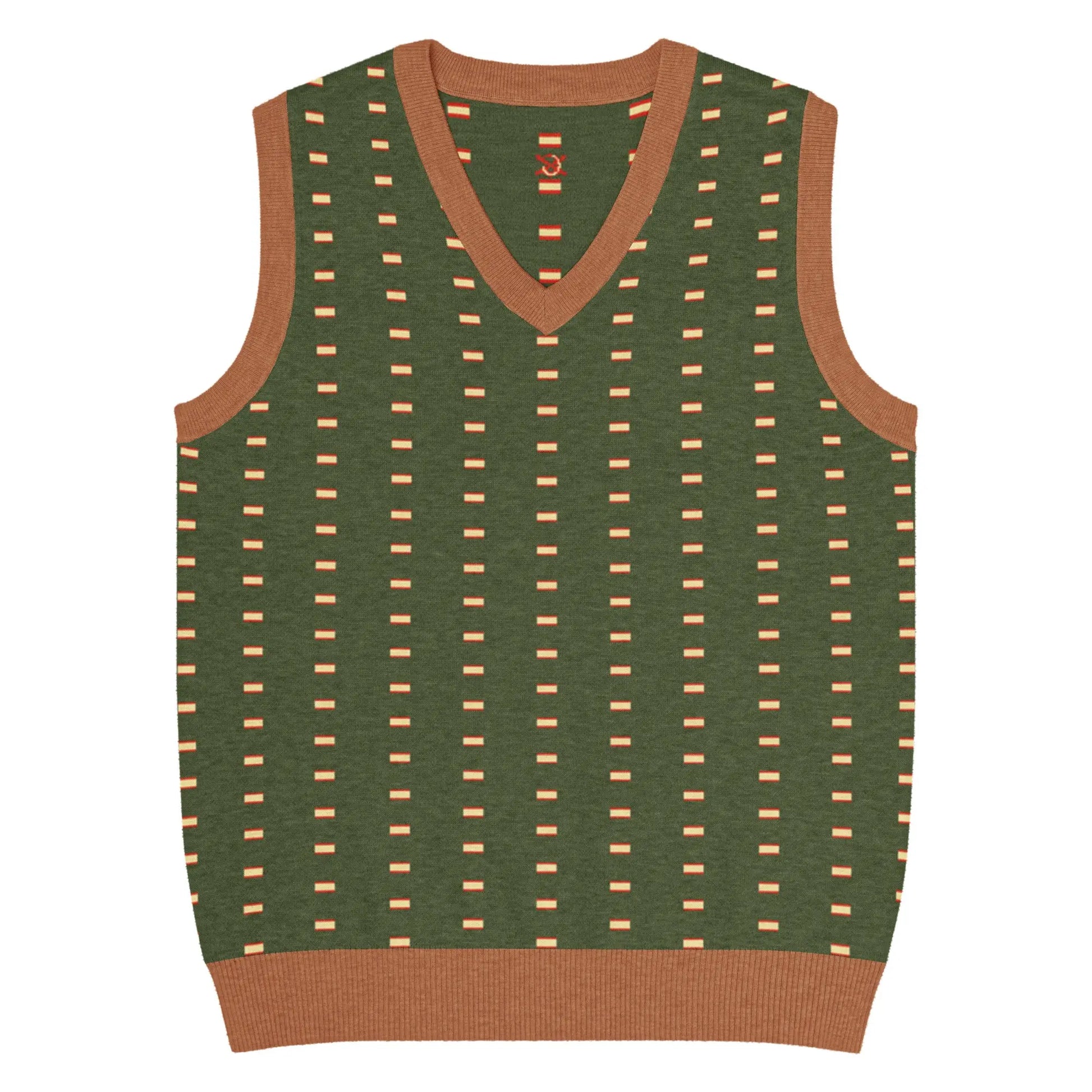 Comprar Chaleco Bandera de España de punto con cuello pico La Flamenca de Borgoña Bandera España