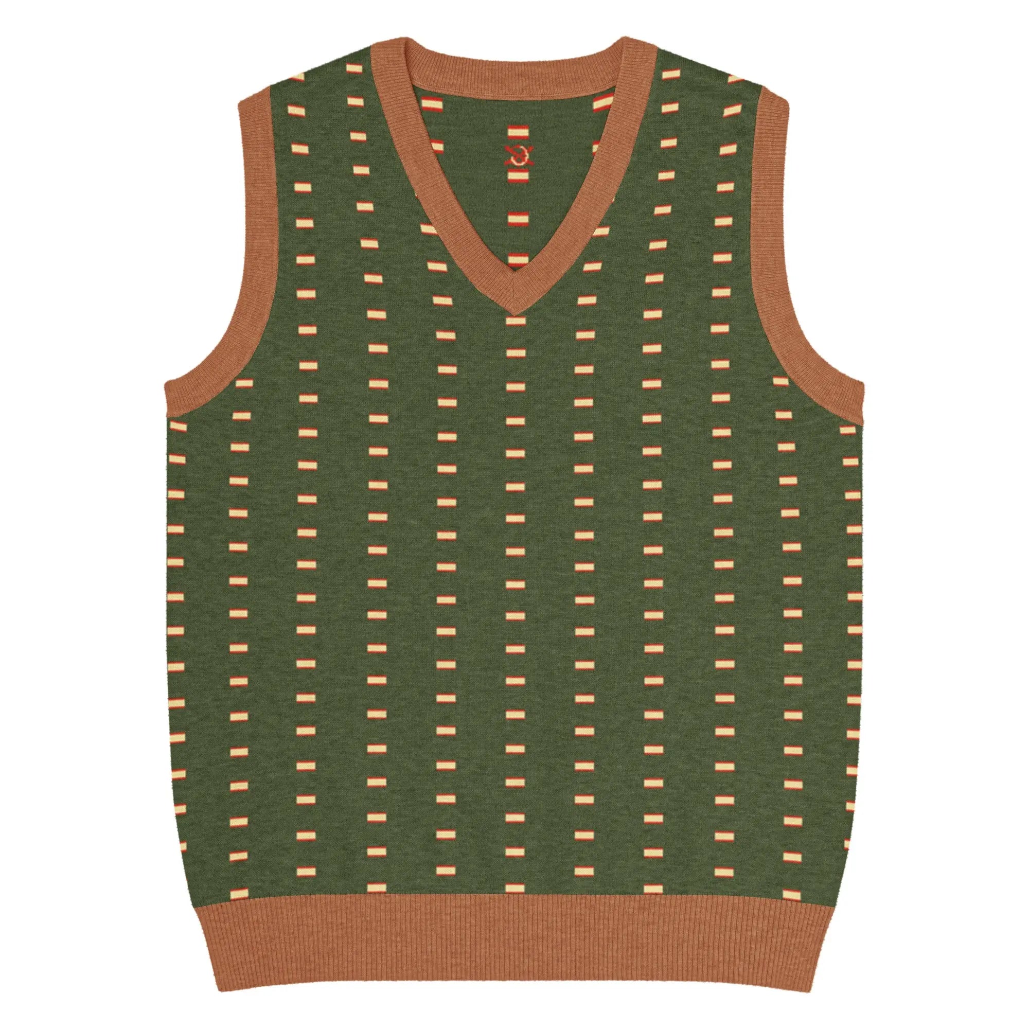 Comprar Chaleco Bandera de España de punto con cuello pico La Flamenca de Borgoña Bandera España