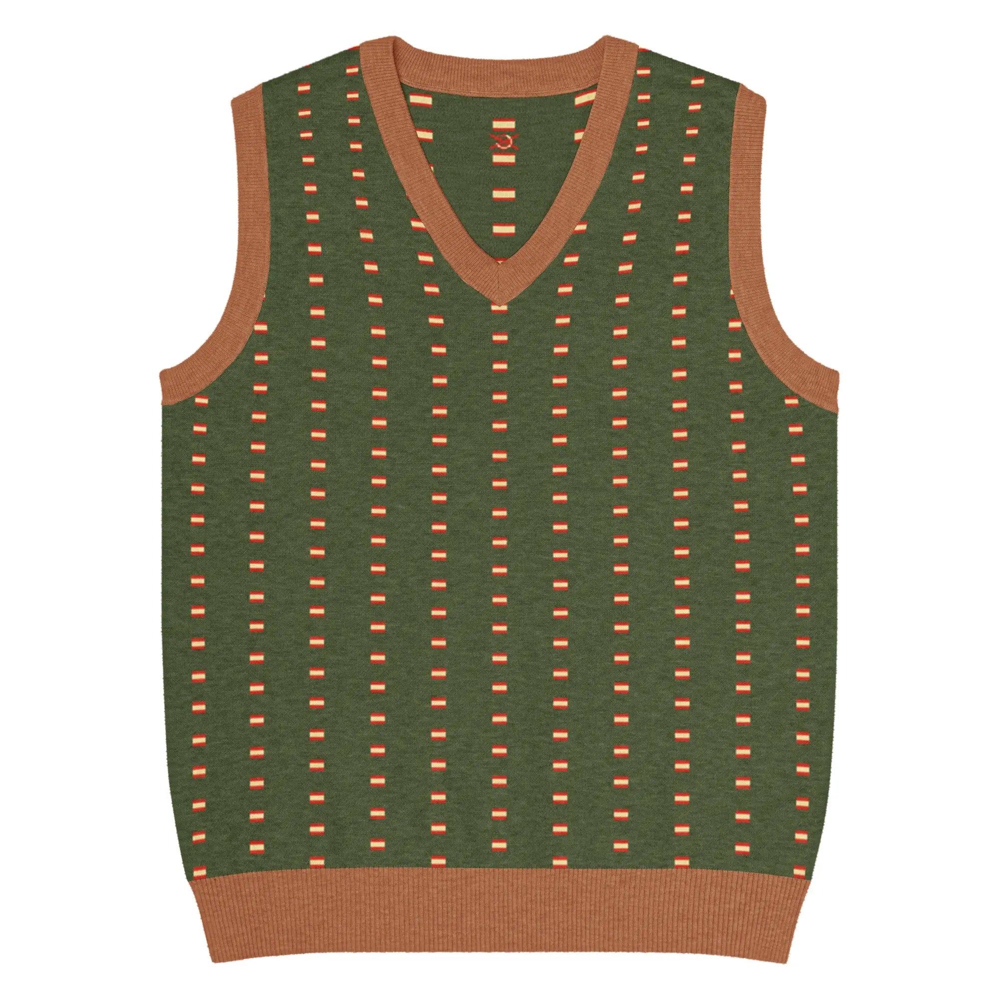 Comprar Chaleco Bandera de España de punto con cuello pico La Flamenca de Borgoña Bandera España