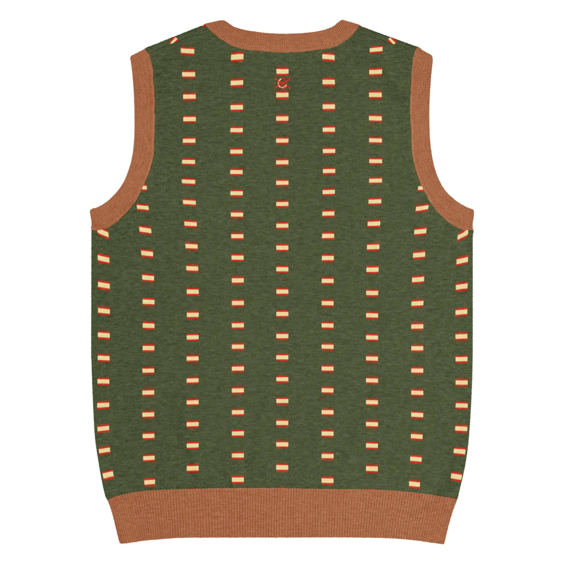 Comprar Chaleco Bandera de España de punto con cuello pico La Flamenca de Borgoña Bandera España