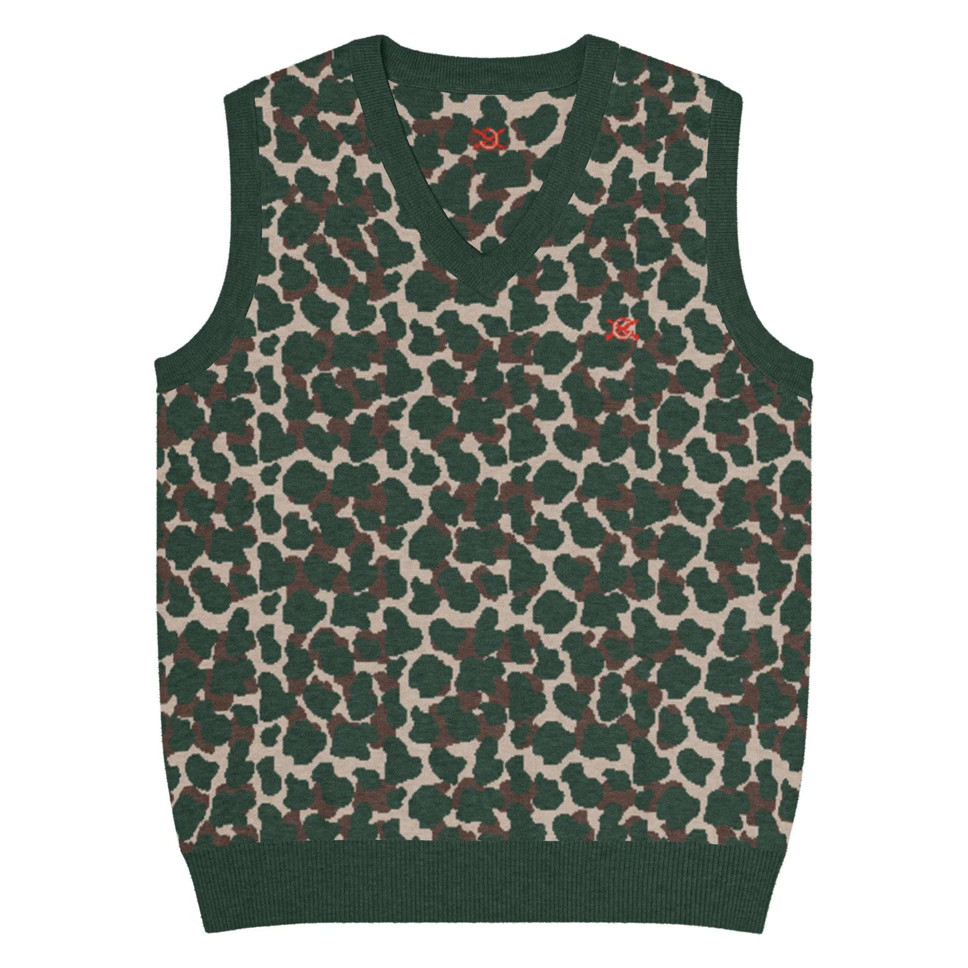 Comprar Chaleco Camuflaje de punto con cuello pico Bandera España La Flamenca de Borgoña Patricia Muñoz VOX