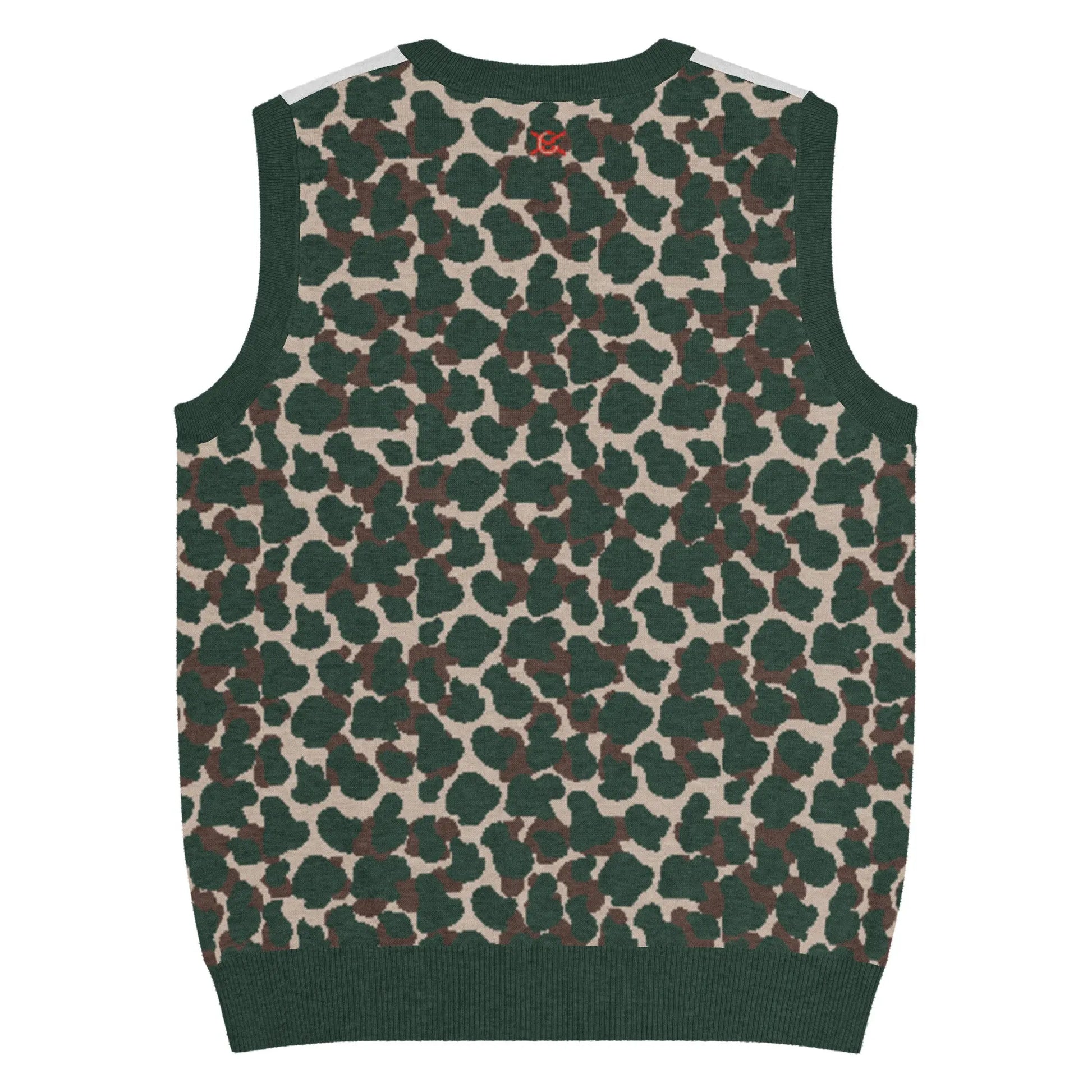 Comprar Chaleco Camuflaje de punto con cuello pico Bandera España La Flamenca de Borgoña Patricia Muñoz VOX