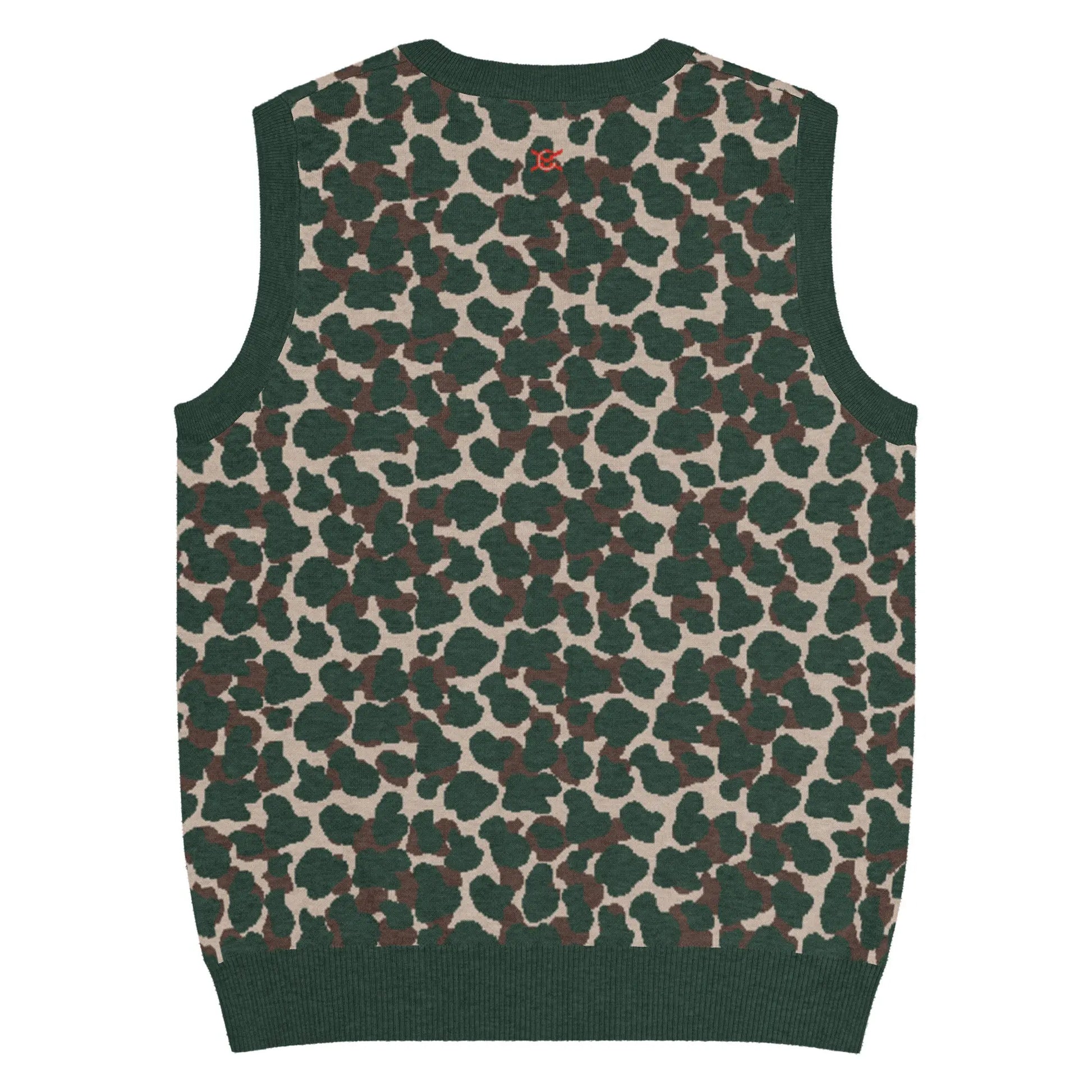 Comprar Chaleco Camuflaje de punto con cuello pico Bandera España La Flamenca de Borgoña Patricia Muñoz VOX